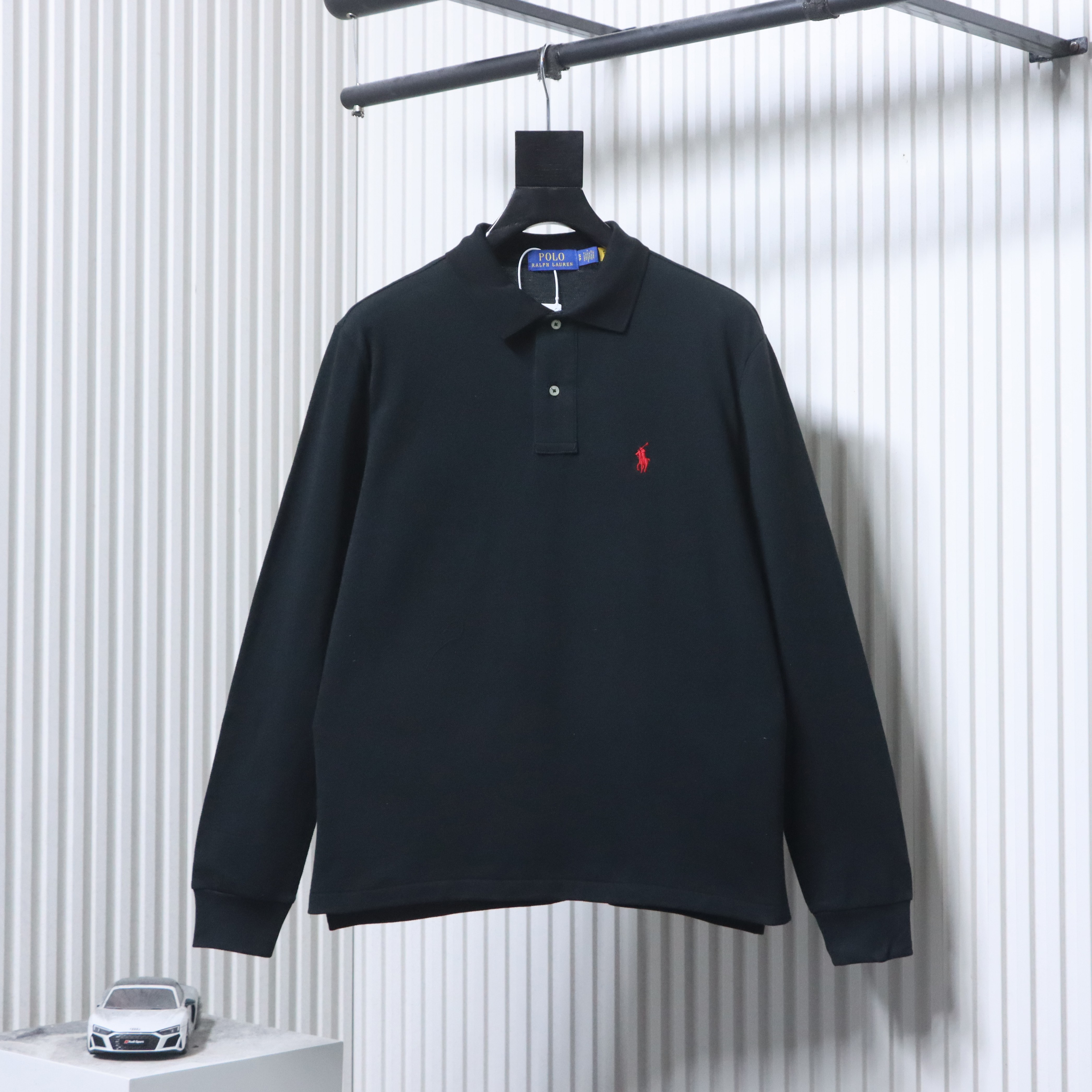 Ralph Lauren 25SS Pony Logo Embroidery Long Sleeve Polo Shirt