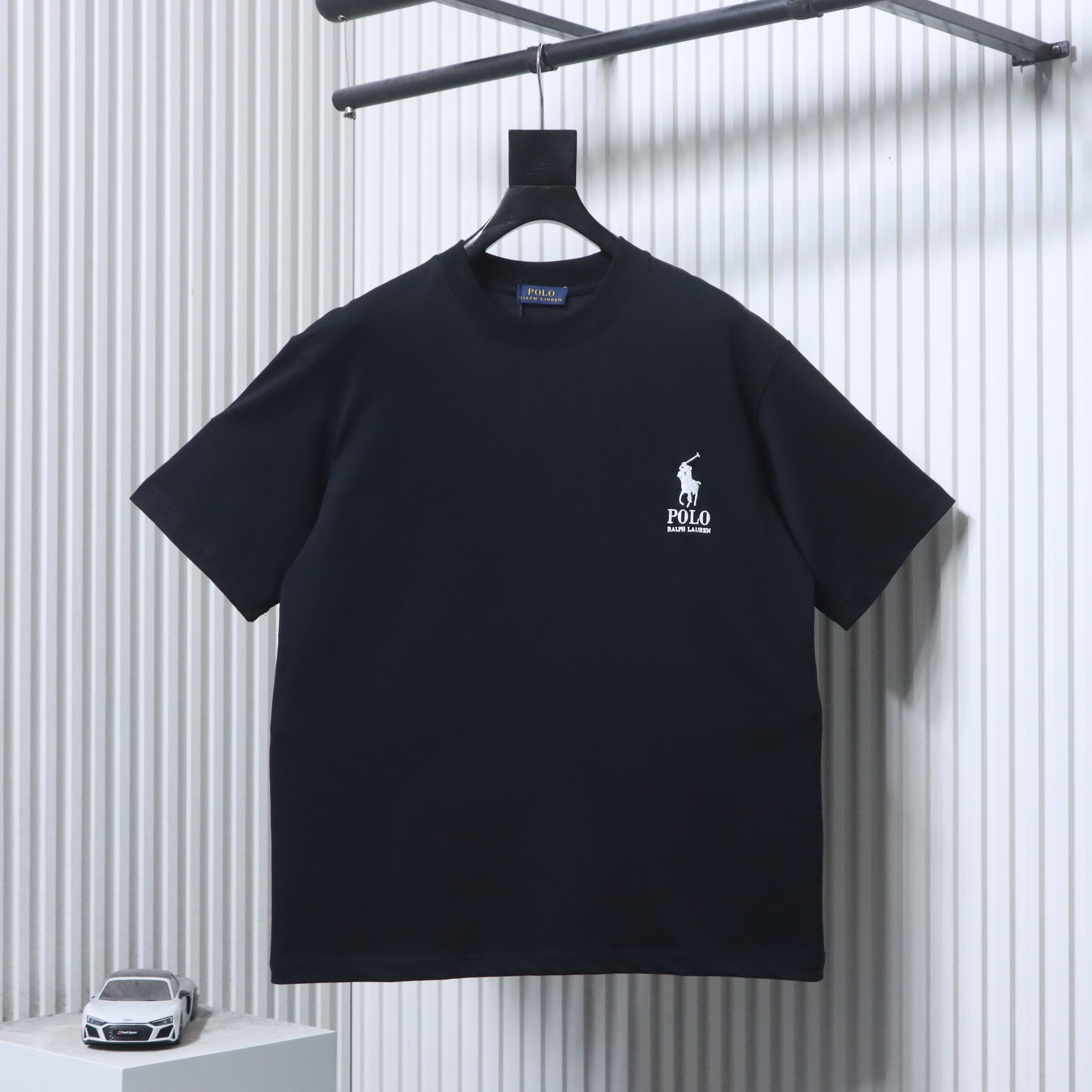 Ralph Lauren 26SS Back Horse Logo Embroidery Crewneck Short Sleeve T-Shirt Style 1