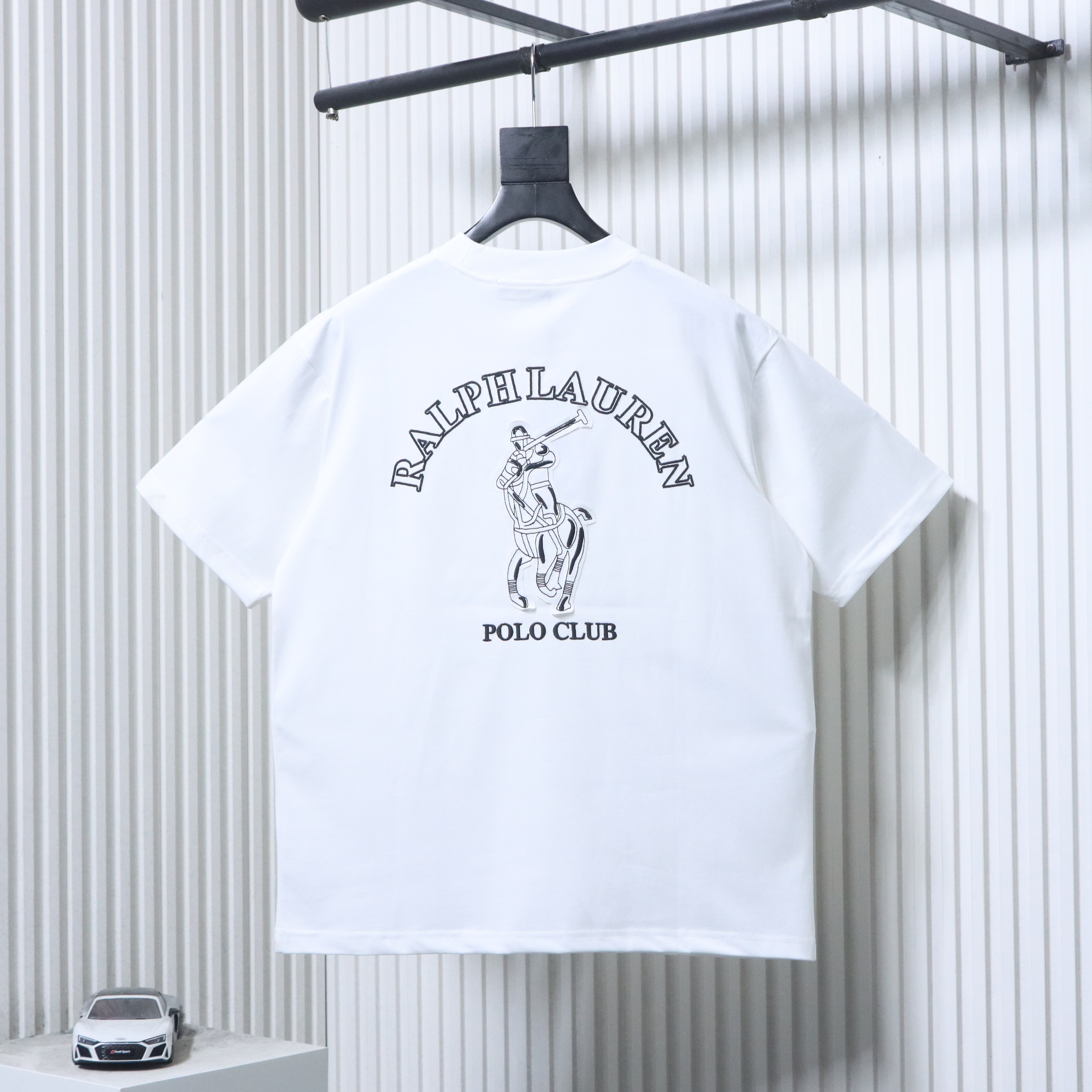 Ralph Lauren 26SS Back Horse Logo Embroidery Crewneck Short Sleeve T-Shirt Style 2