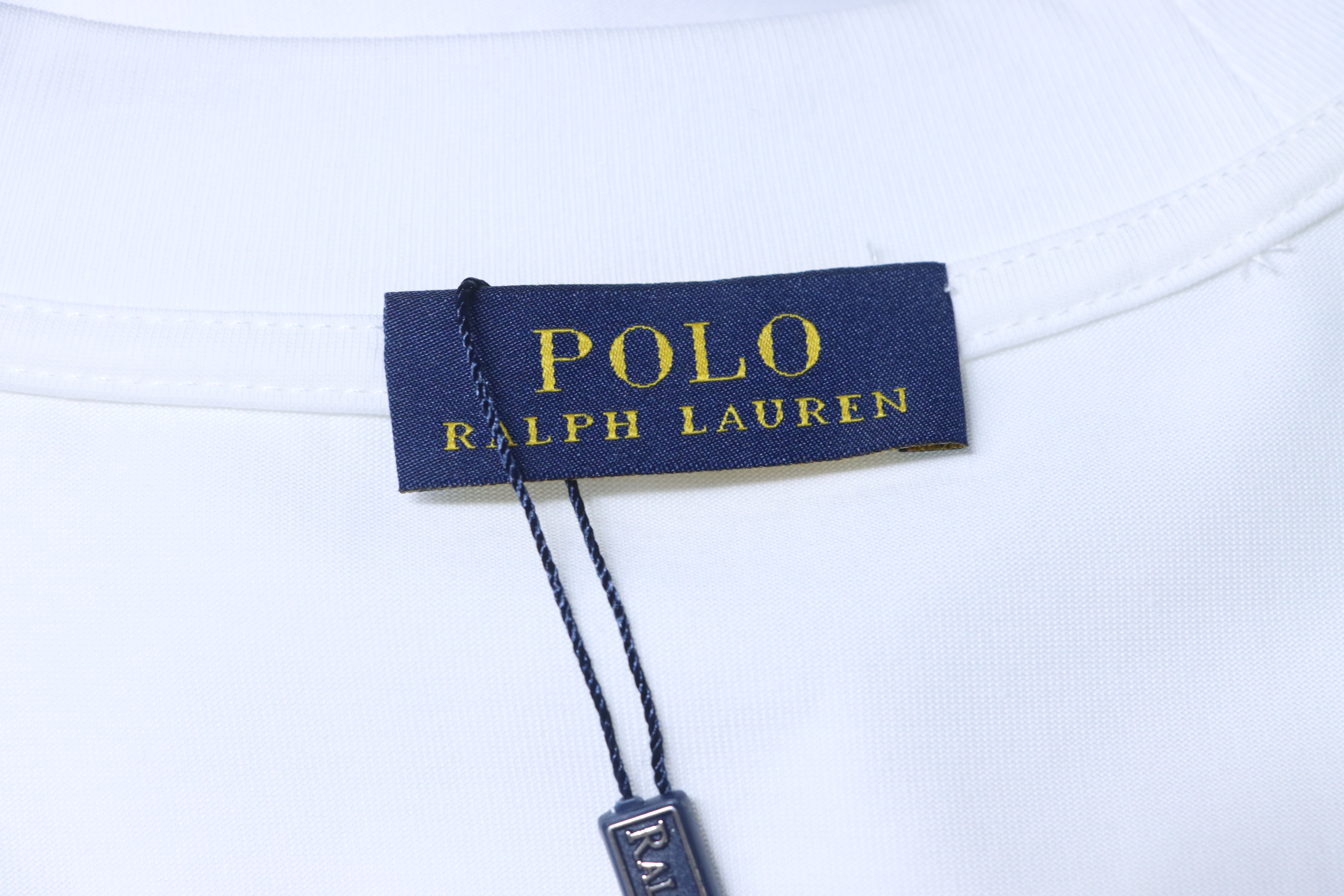 Ralph Lauren 26SS Back Horse Logo Embroidery Crewneck Short Sleeve T-Shirt Style 2