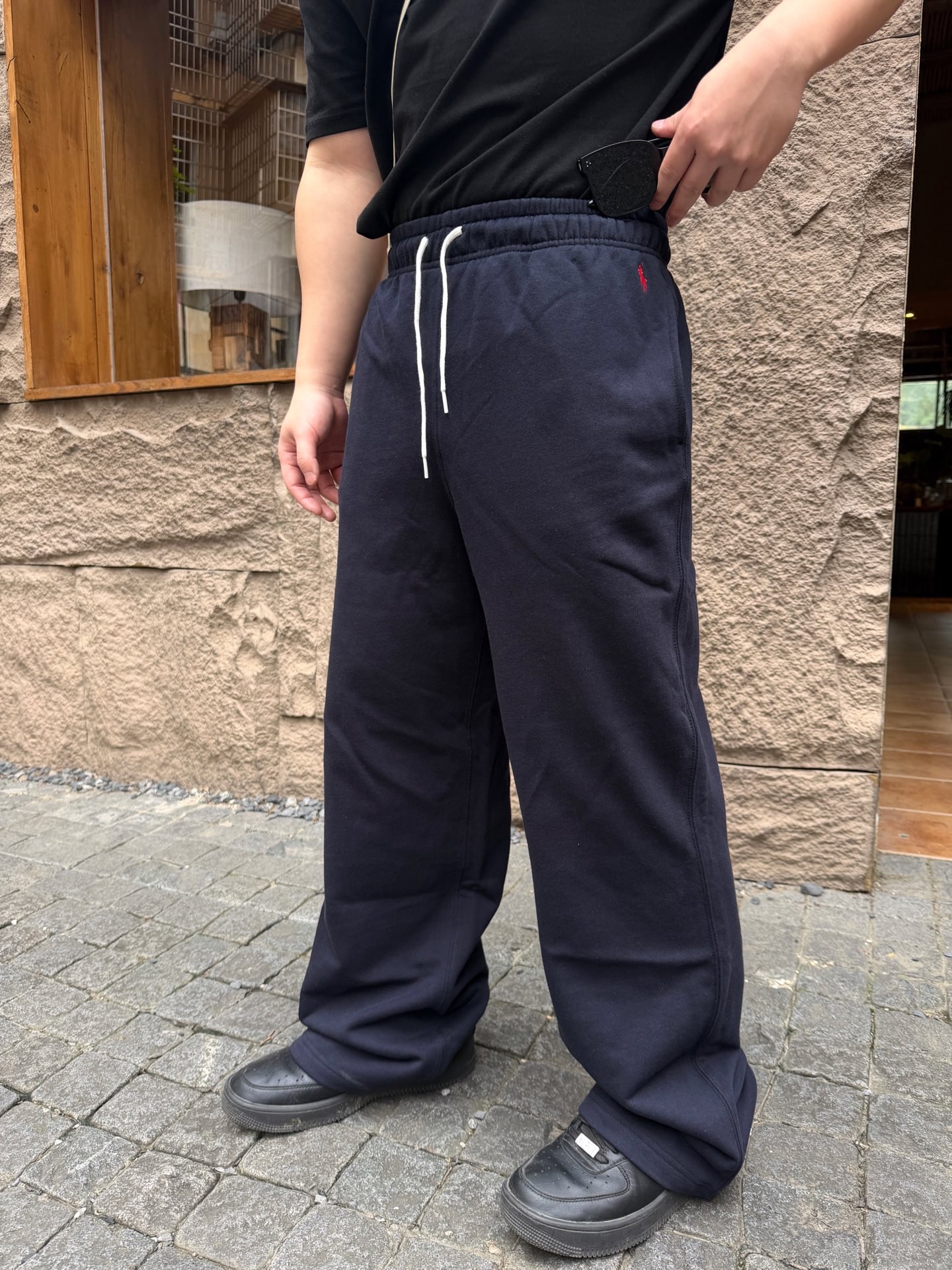 Ralph Lauren Embroidered Waist Logo Casual Pants Style 2