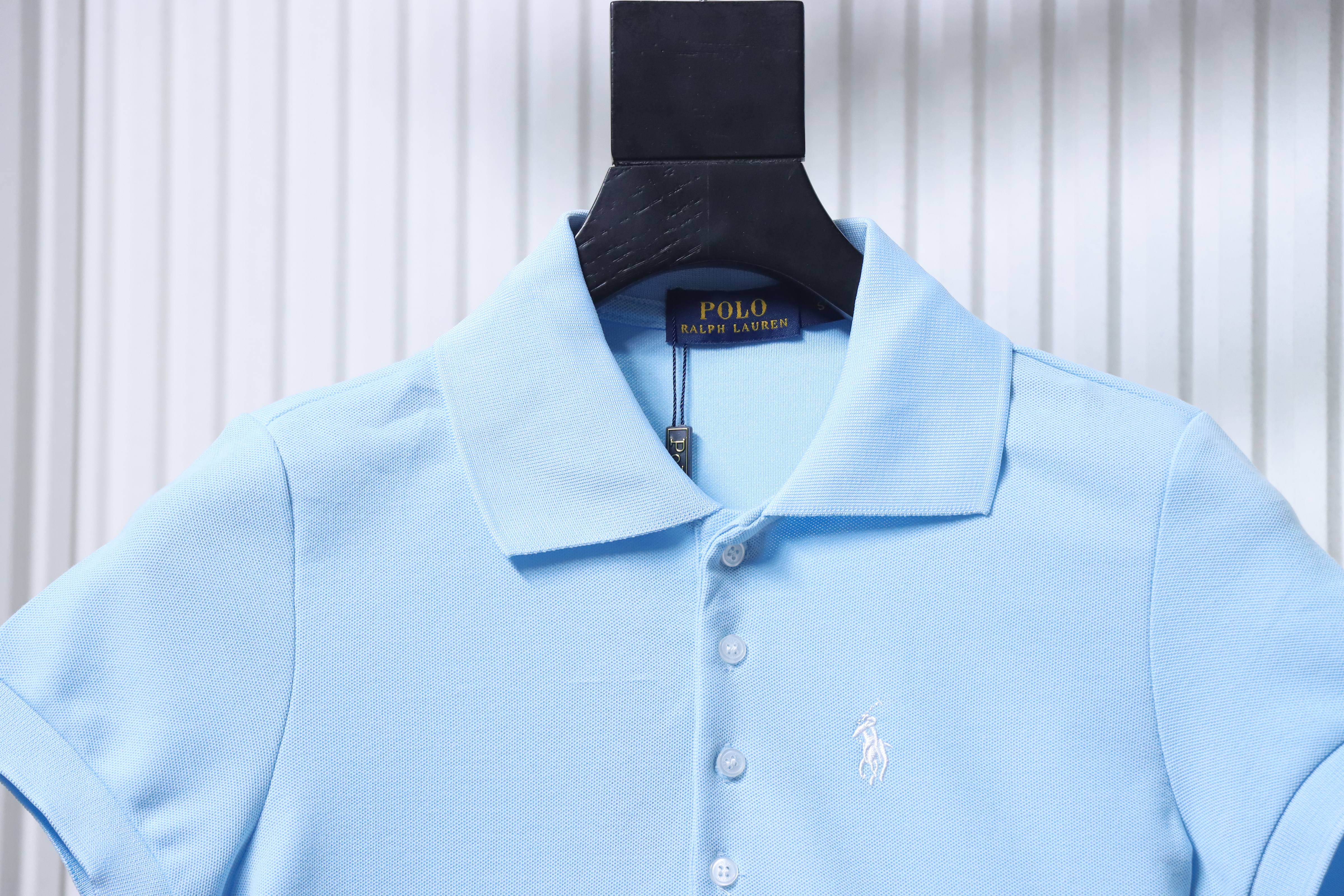 Ralph Lauren Five-Button Pony Logo Embroidery Short Sleeve Polo Shirt Style 6