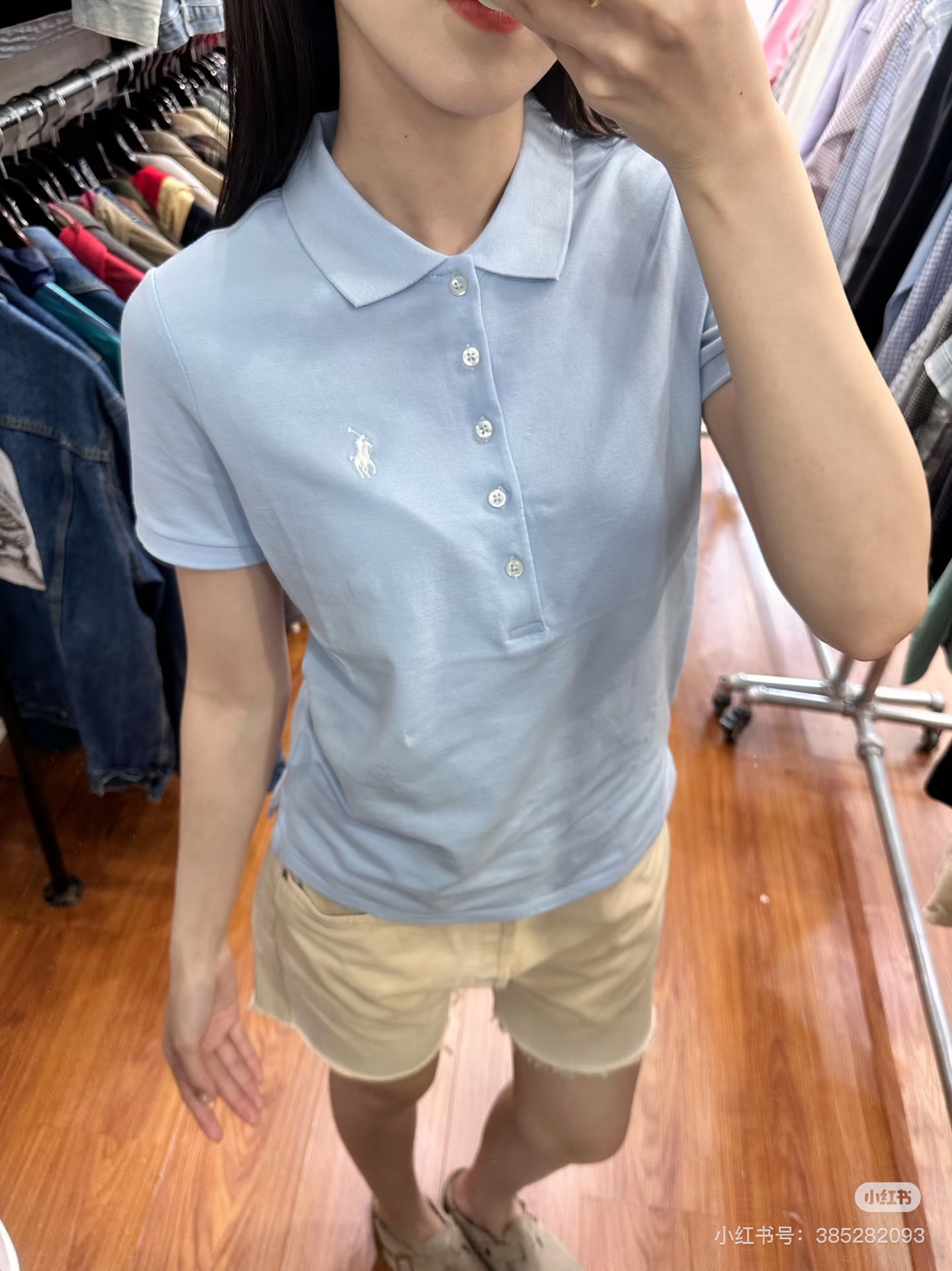 Ralph Lauren Five-Button Pony Logo Embroidery Short Sleeve Polo Shirt Style 6