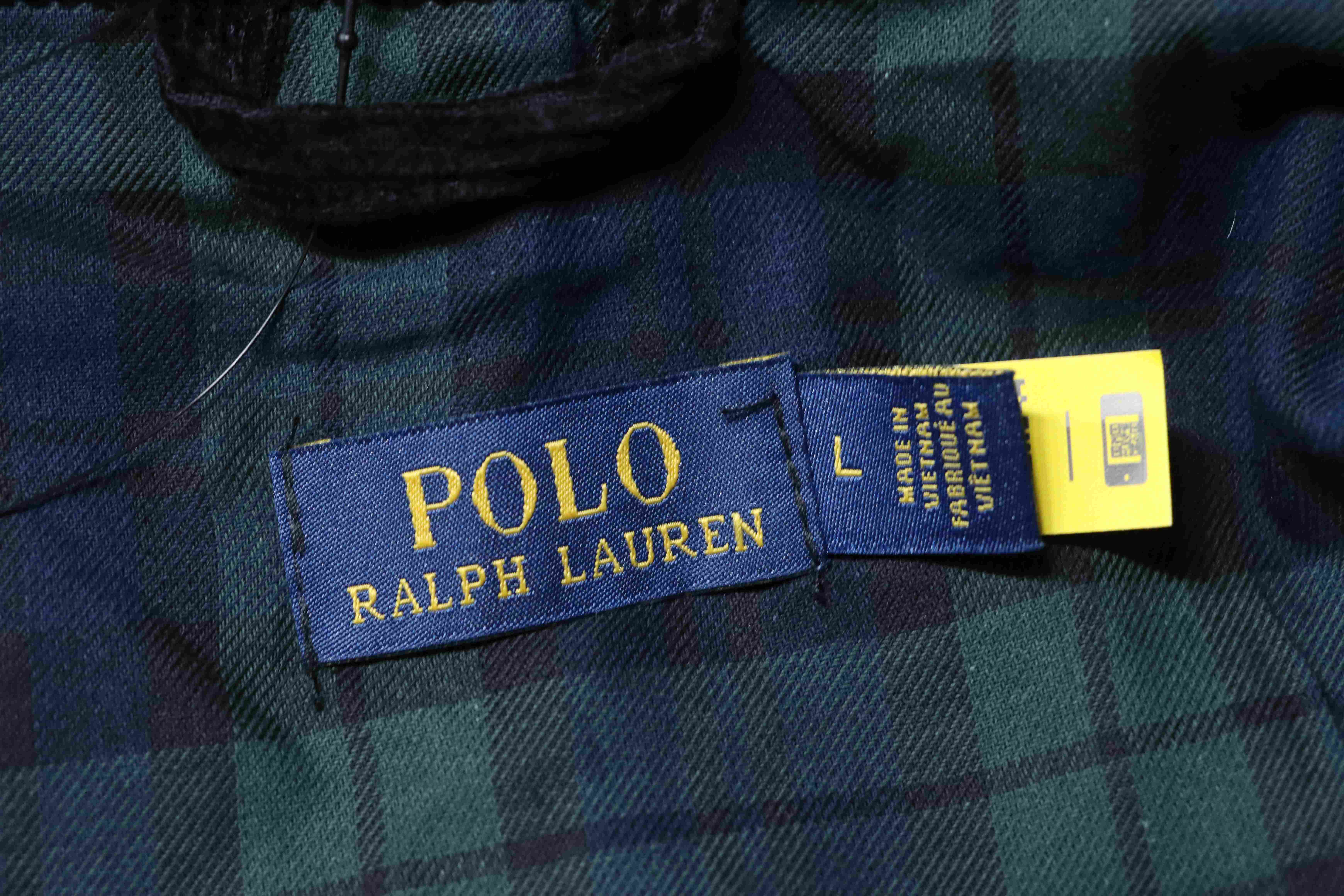 Ralph Lauren FW22 Solid Color Logo Embroidery Corduroy Jacket Style 2