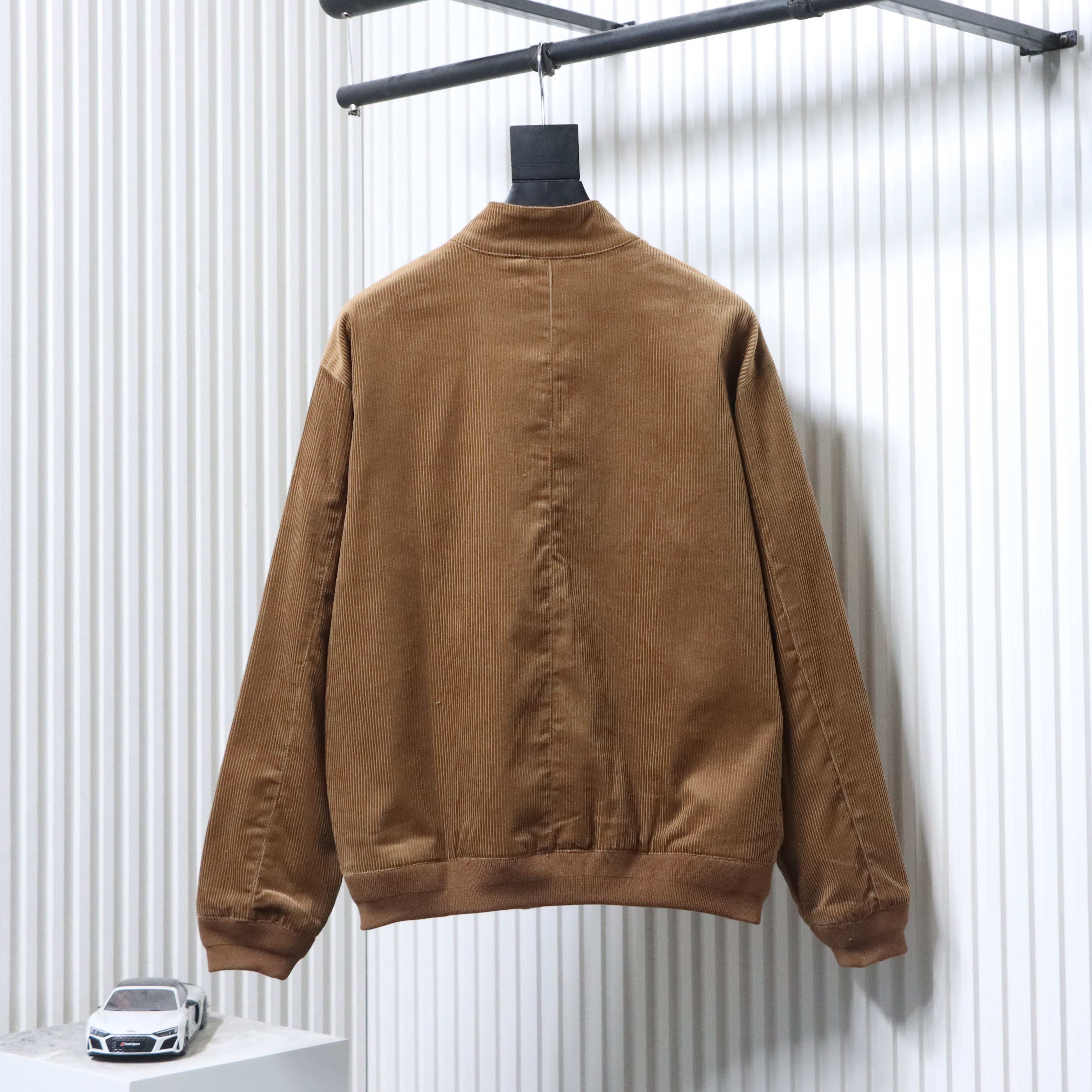Ralph Lauren FW22 Solid Color Logo Embroidery Corduroy Jacket Style 3