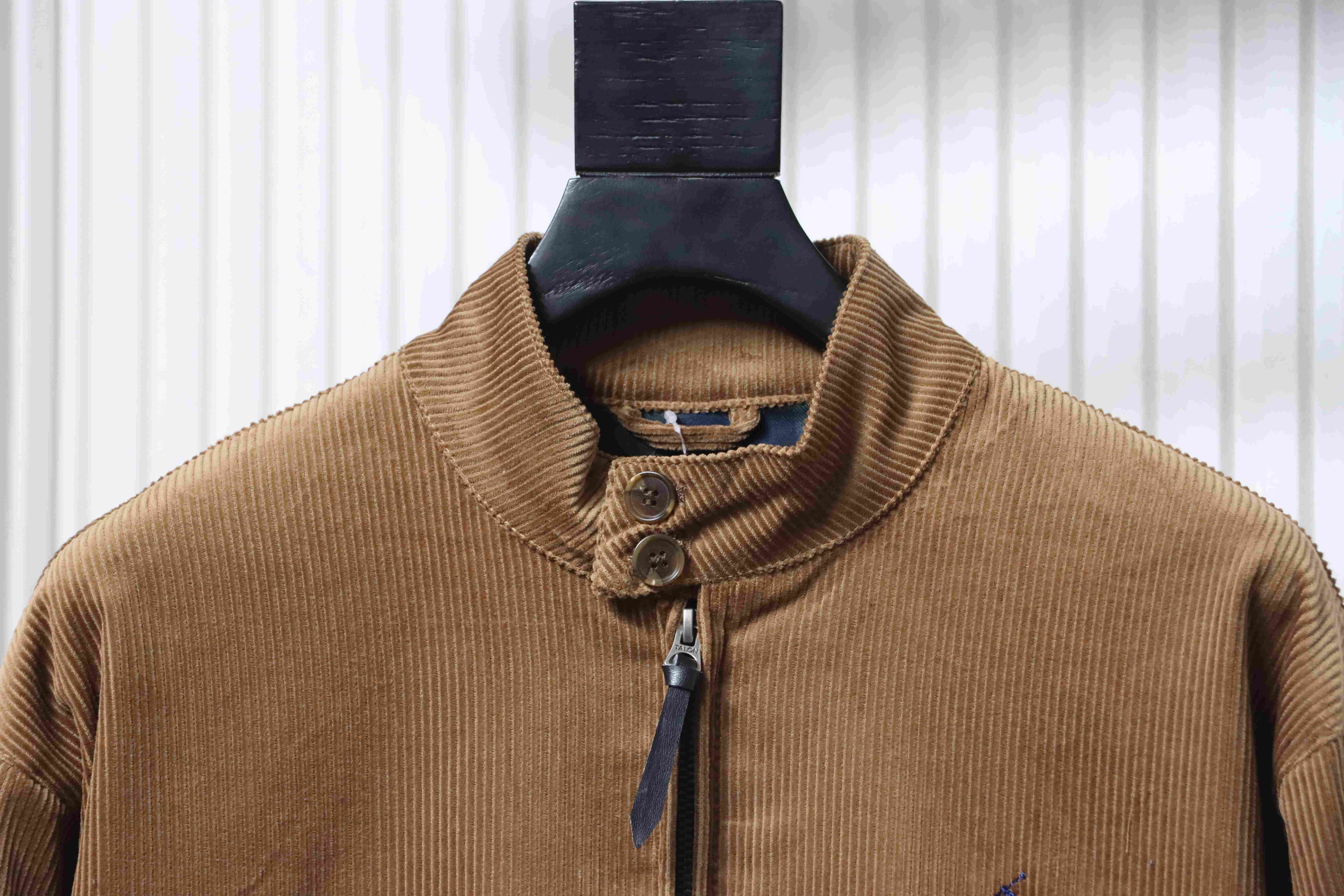 Ralph Lauren FW22 Solid Color Logo Embroidery Corduroy Jacket Style 3