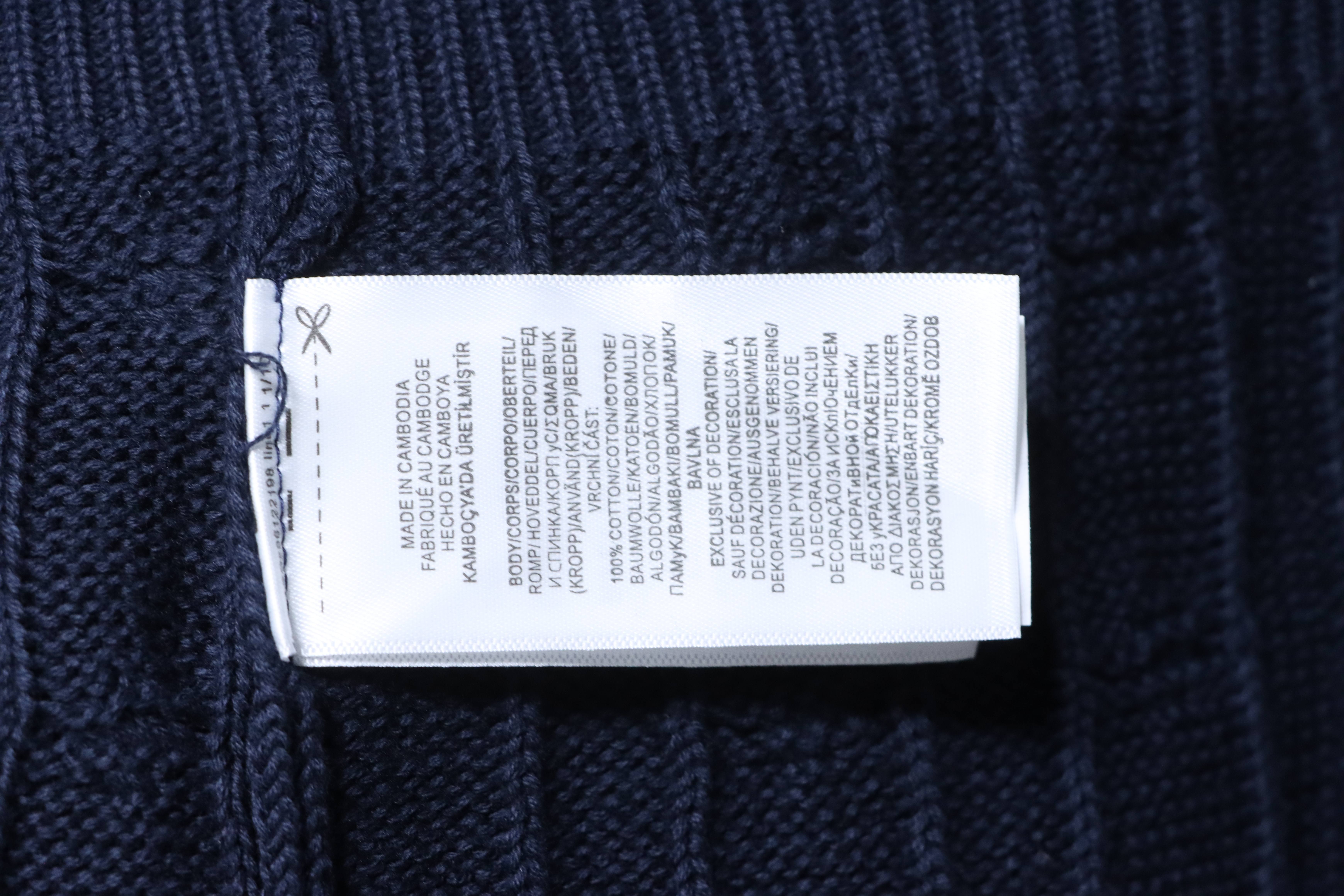 Ralph Lauren Horse Logo Cable Knit Knit Short Sleeve Polo Shirt Style 1
