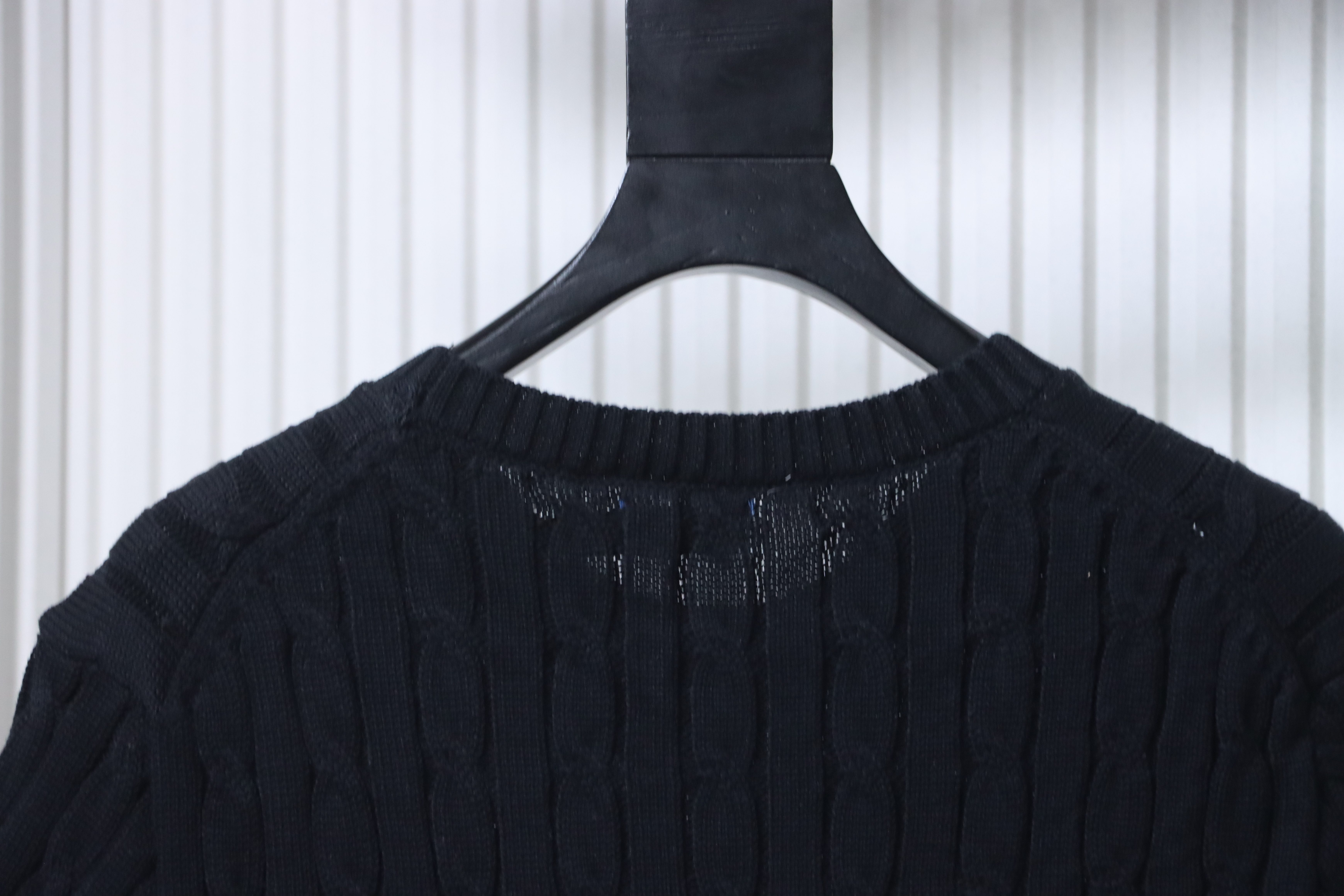 Ralph Lauren Horse Logo Embroidery Cable Knit Knit Short Sleeve T-Shirt Style 2