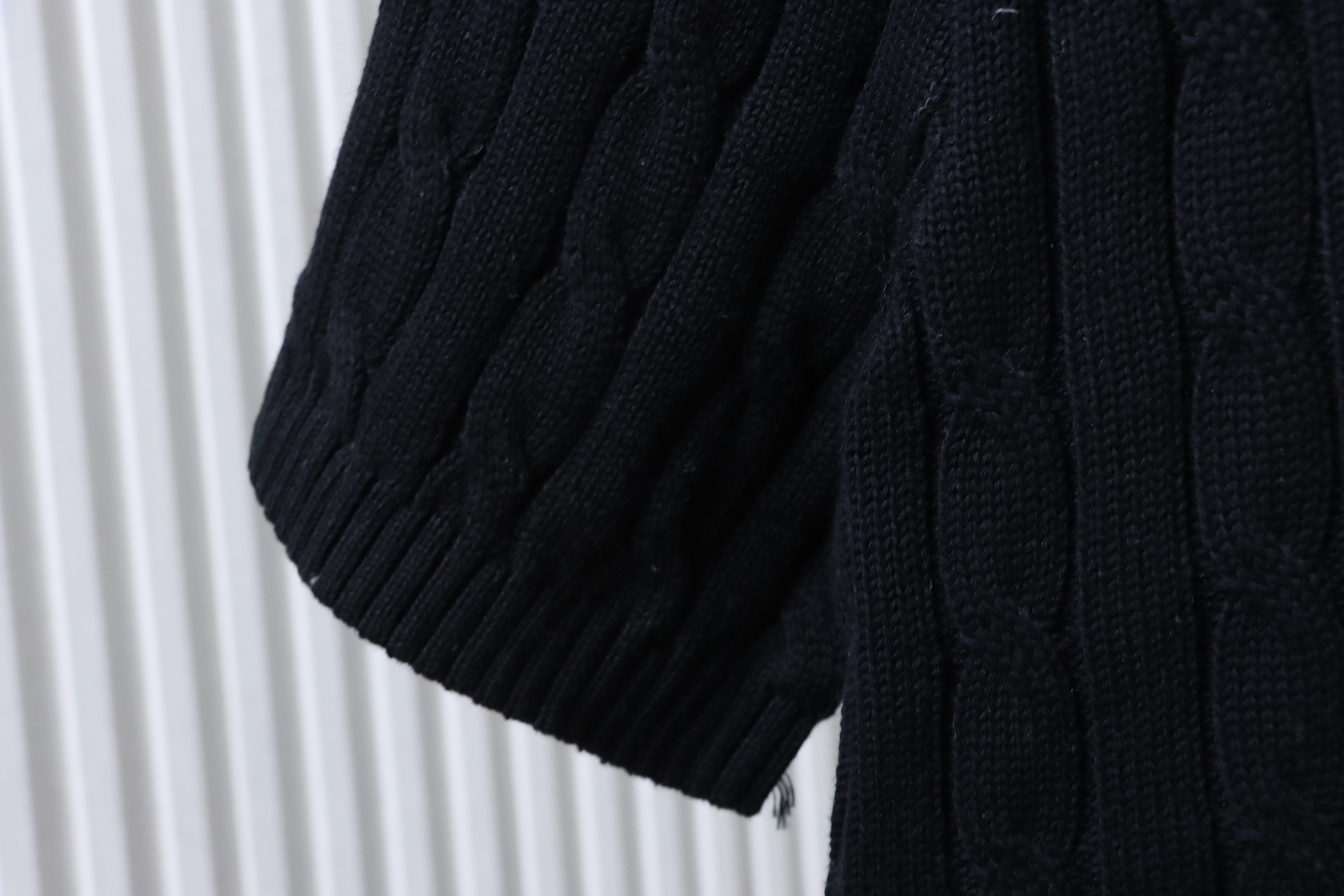 Ralph Lauren Horse Logo Embroidery Cable Knit Knit Short Sleeve T-Shirt Style 2