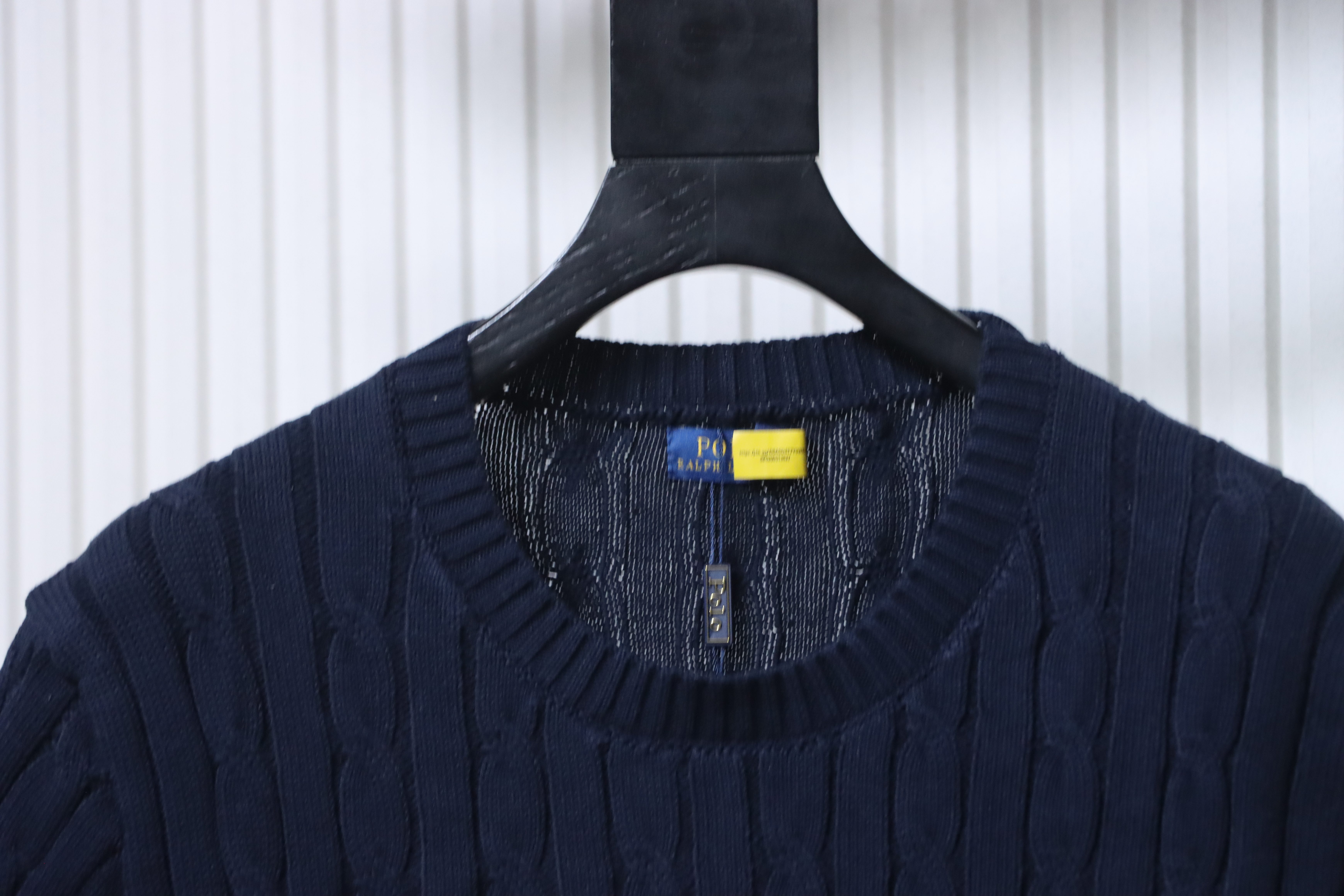 Ralph Lauren Horse Logo Embroidery Cable Knit Knit Short Sleeve T-Shirt Style 4