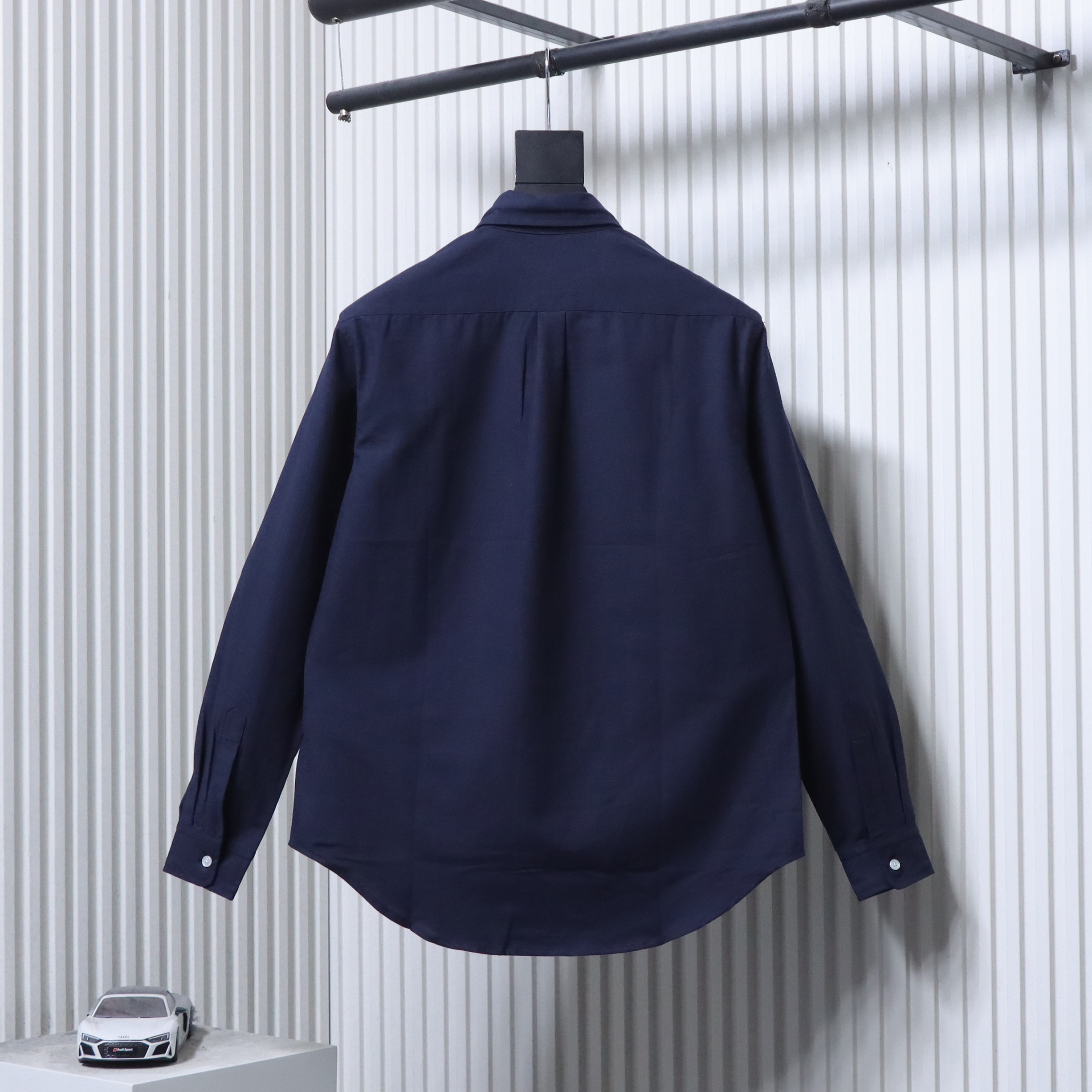 Ralph Lauren Polo Shirt Ralph Lauren R28 Oxford Solid Color Logo Embroidery Button-Up Collar Classic Long Sleeve Casual Shirt Style 3