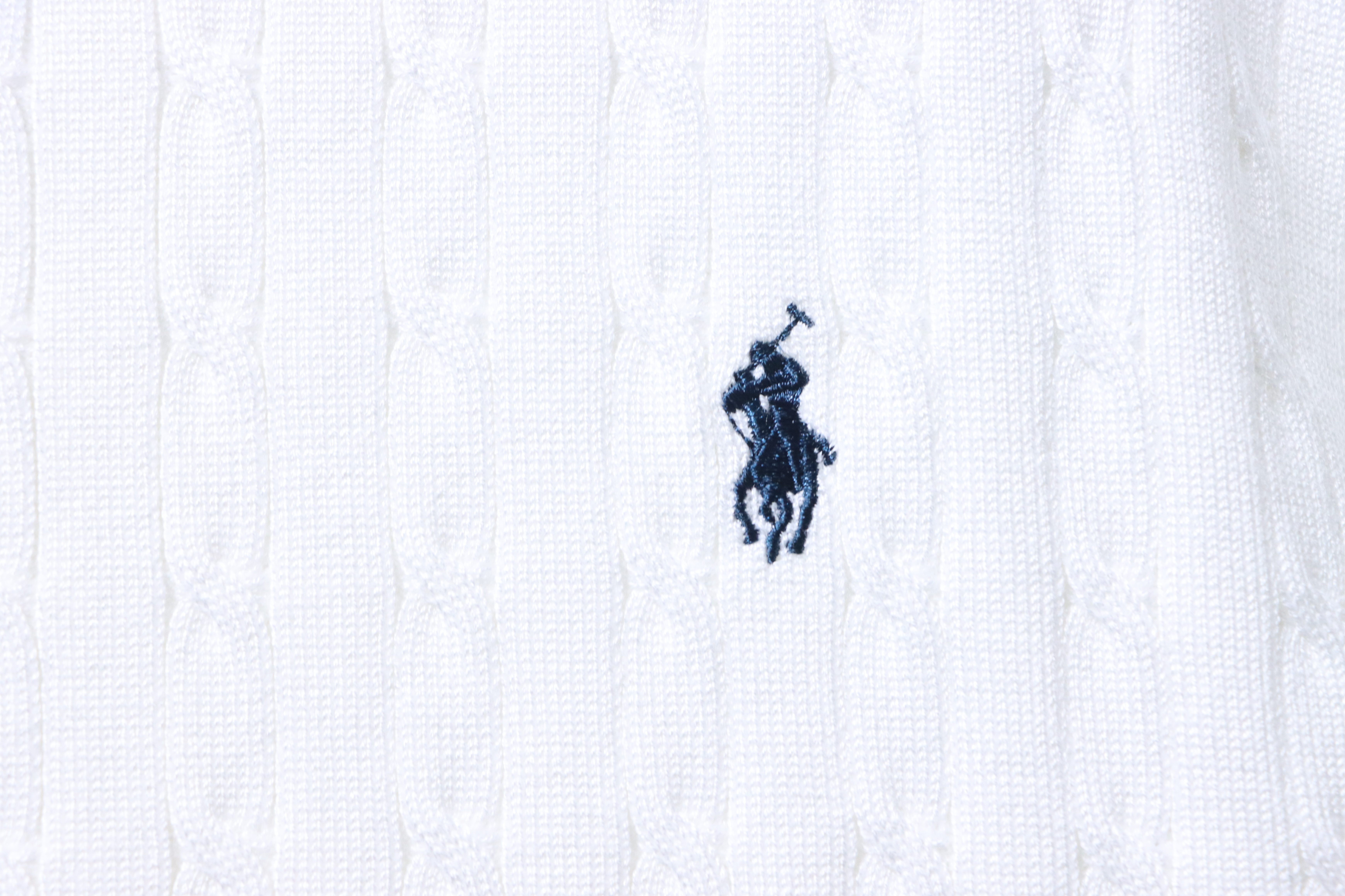 Ralph Lauren Pony Logo Embroidery Cable Knit Knit Short Sleeve Polo Shirt Style 4