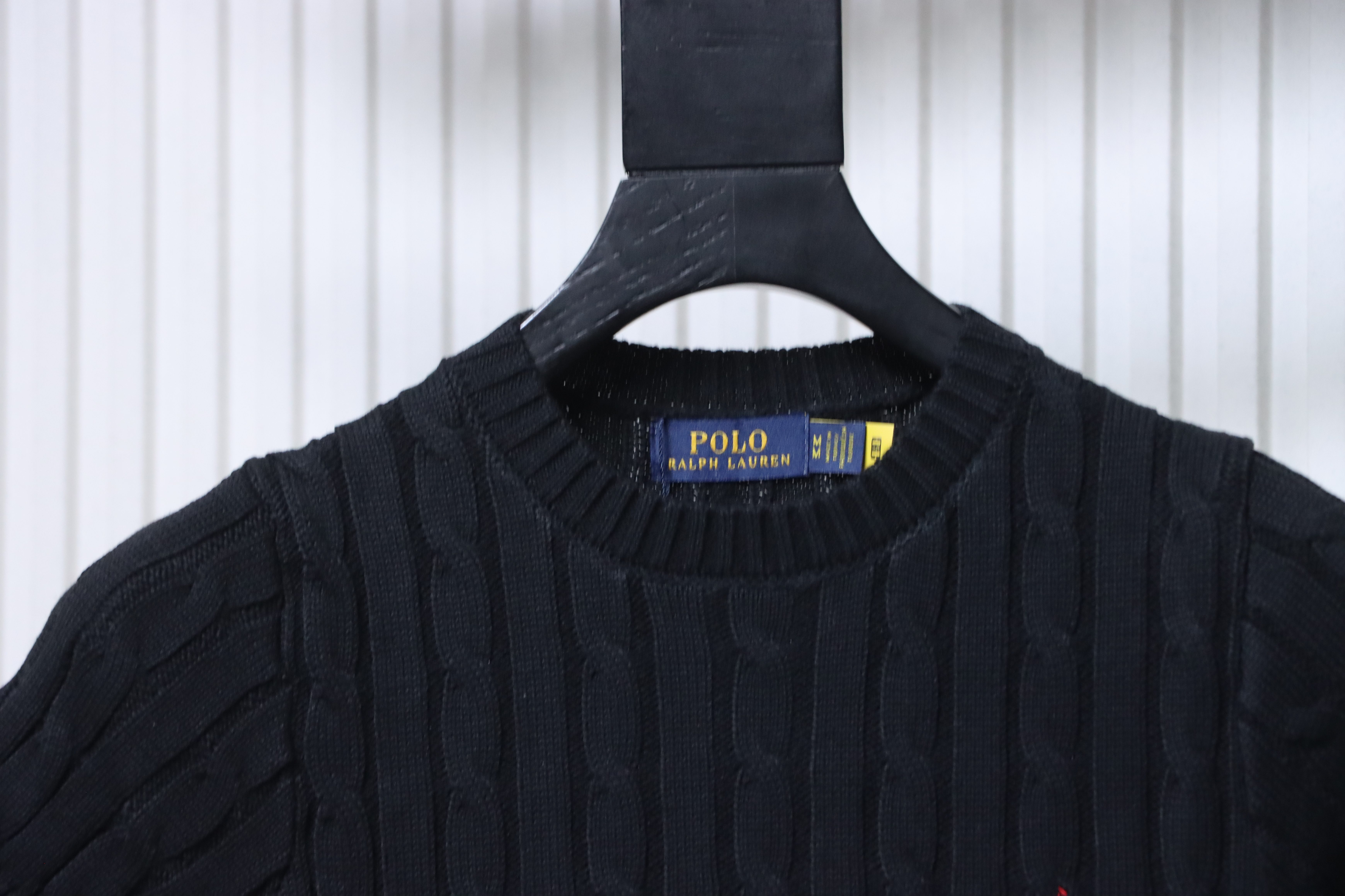 Ralph Lauren Pony Logo Embroidery Cable Knit Knit Short Sleeve T-Shirt Style 1