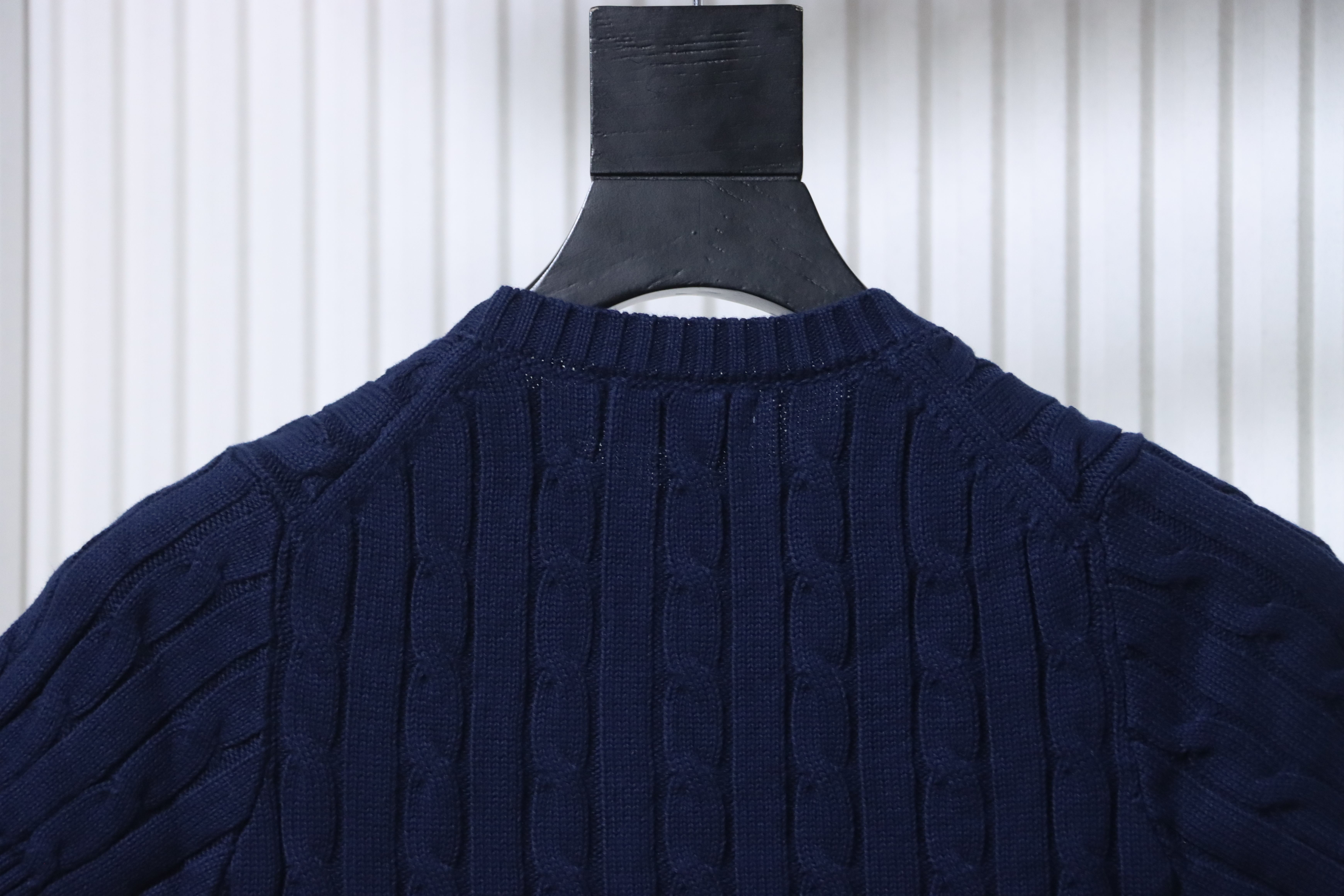 Ralph Lauren Pony Logo Embroidery Cable Knit Knit Short Sleeve T-Shirt Style 3