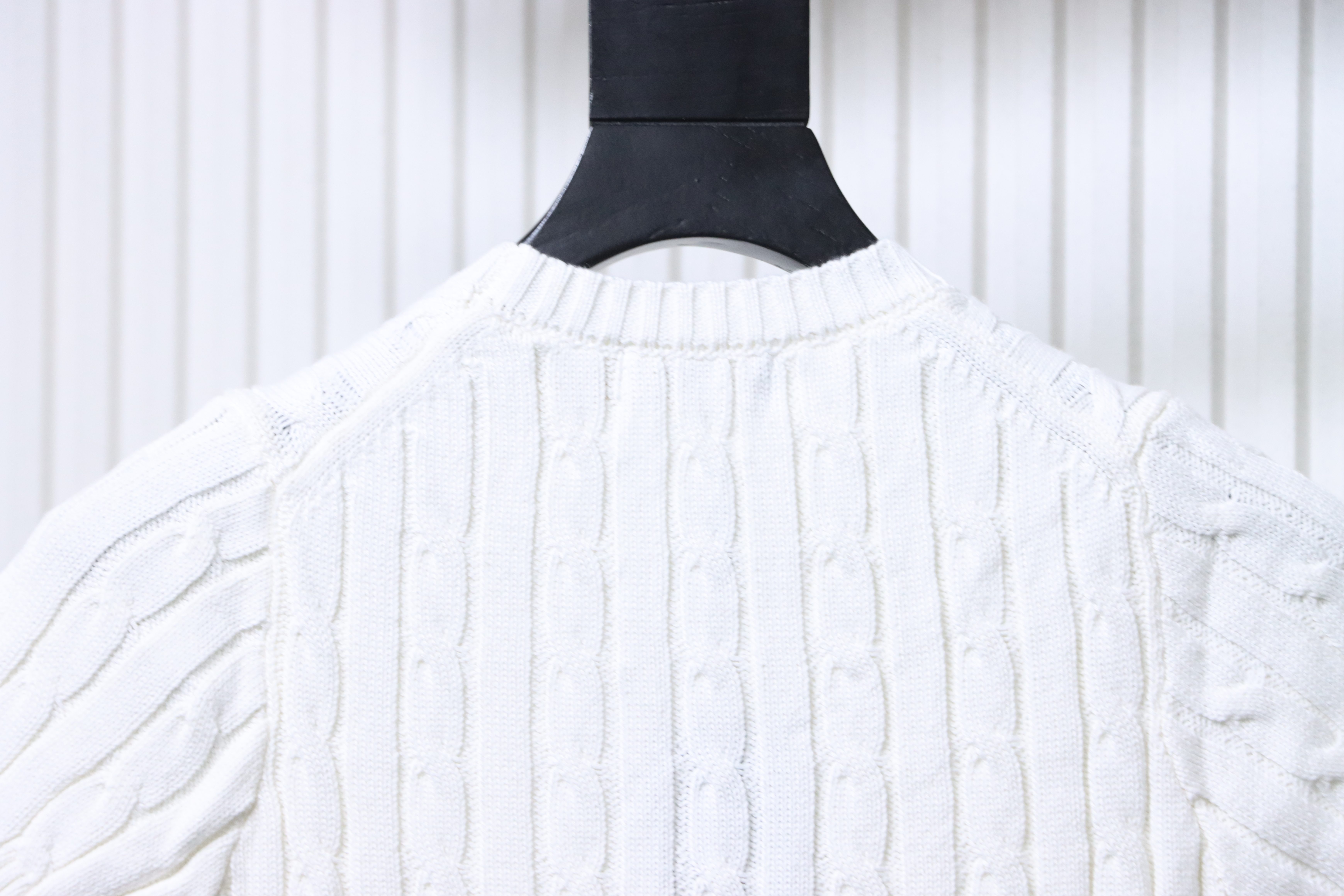 Ralph Lauren Pony Logo Embroidery Cable Knit Knit Short Sleeve T-Shirt Style 4