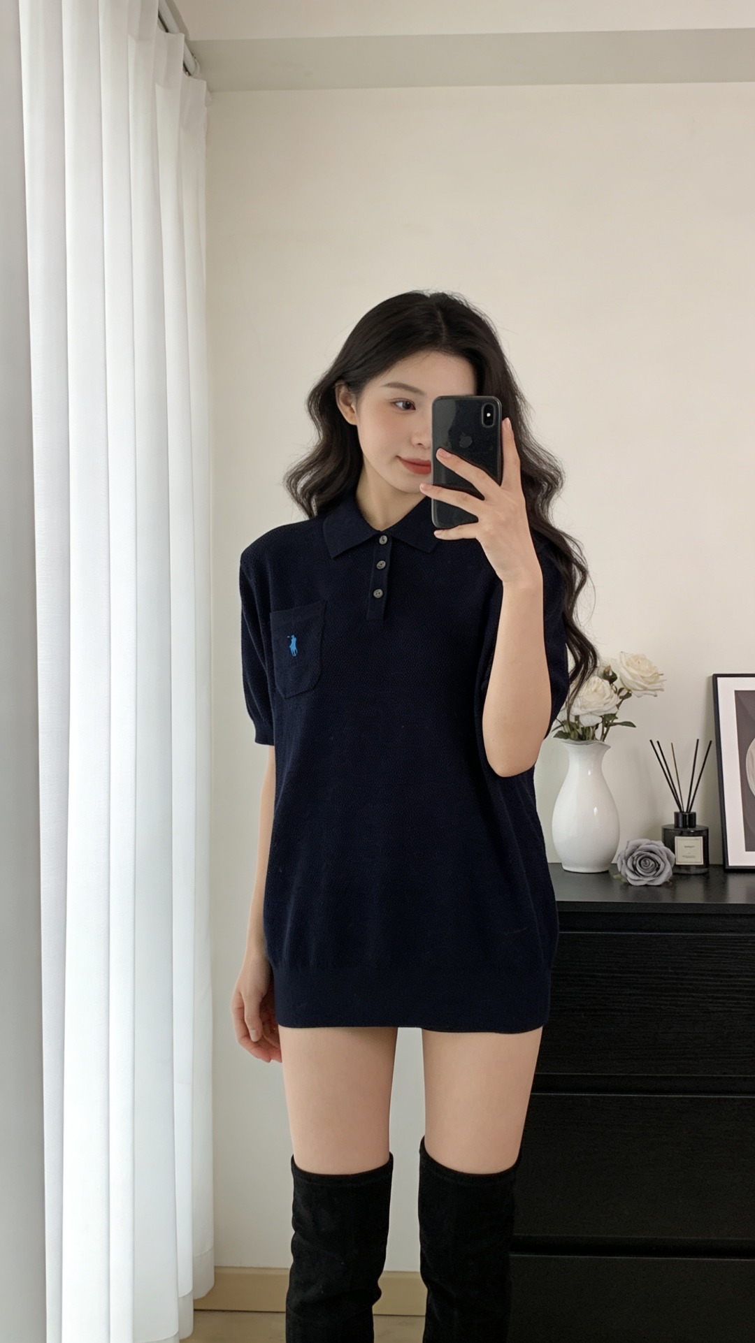 Ralph Lauren Pony Logo Embroidery Knit Short Sleeve Polo Shirt Style 1