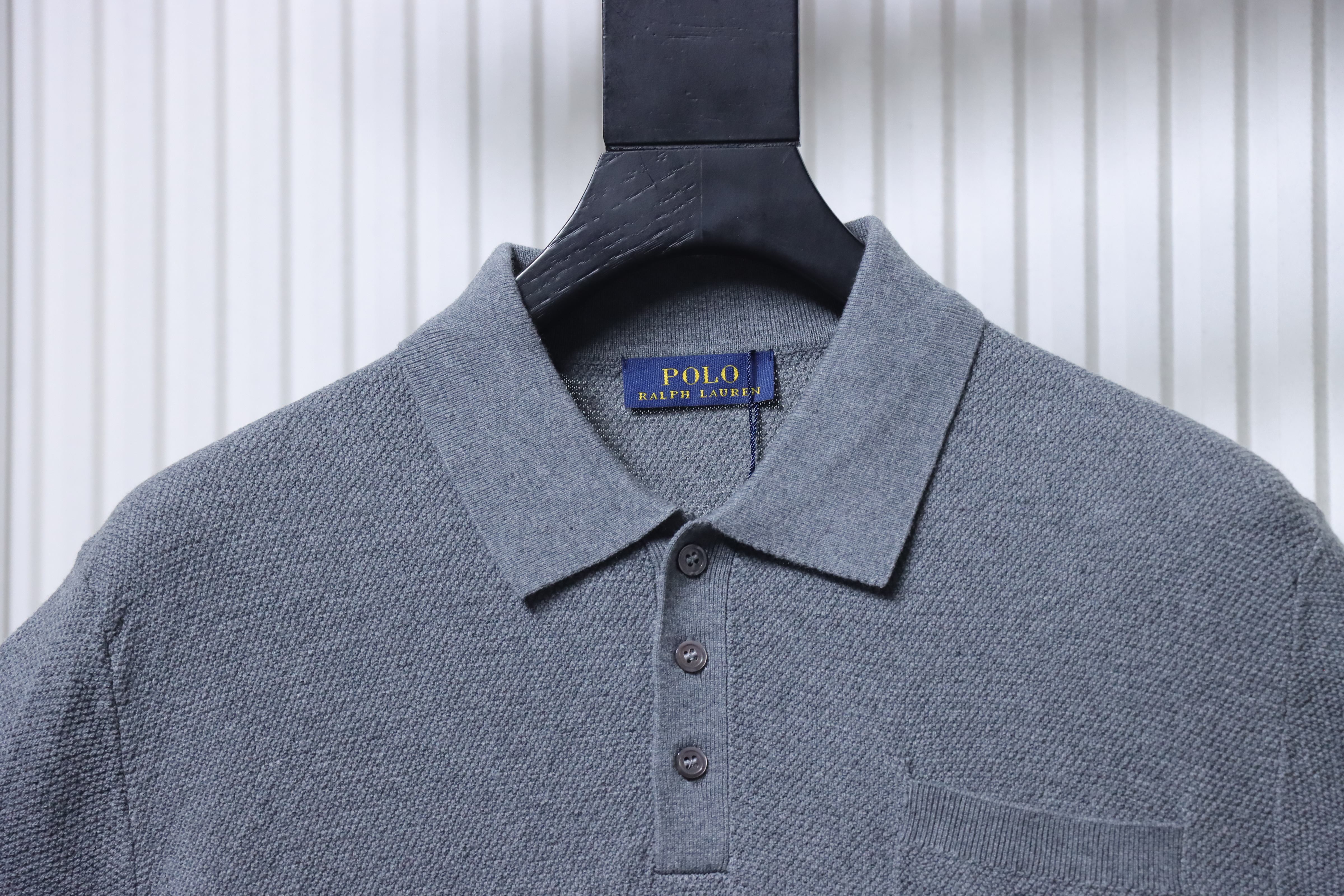 Ralph Lauren Pony Logo Embroidery Knit Short Sleeve Polo Shirt Style 2