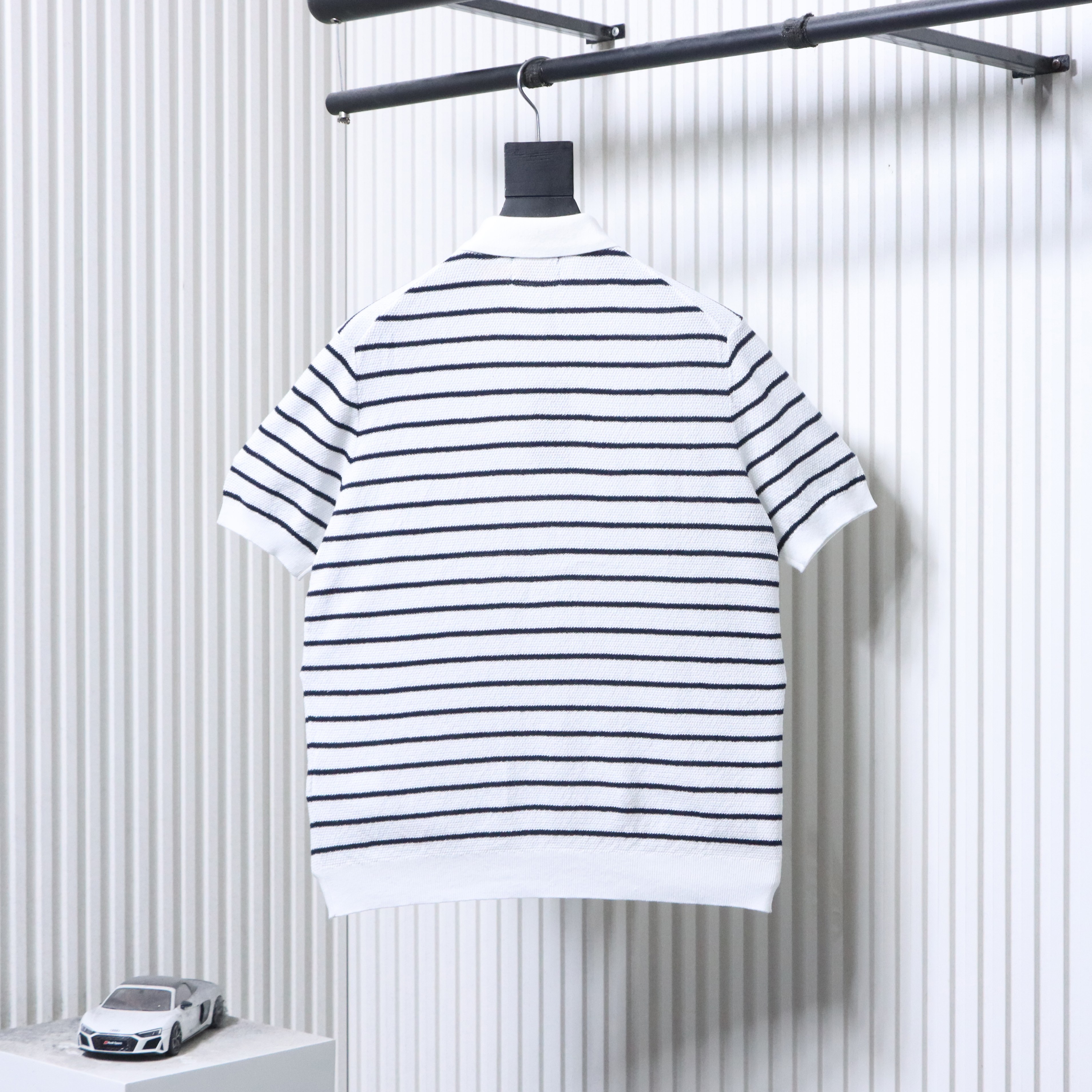 Ralph Lauren Pony Logo Striped Knit Polo Shirt Style 2