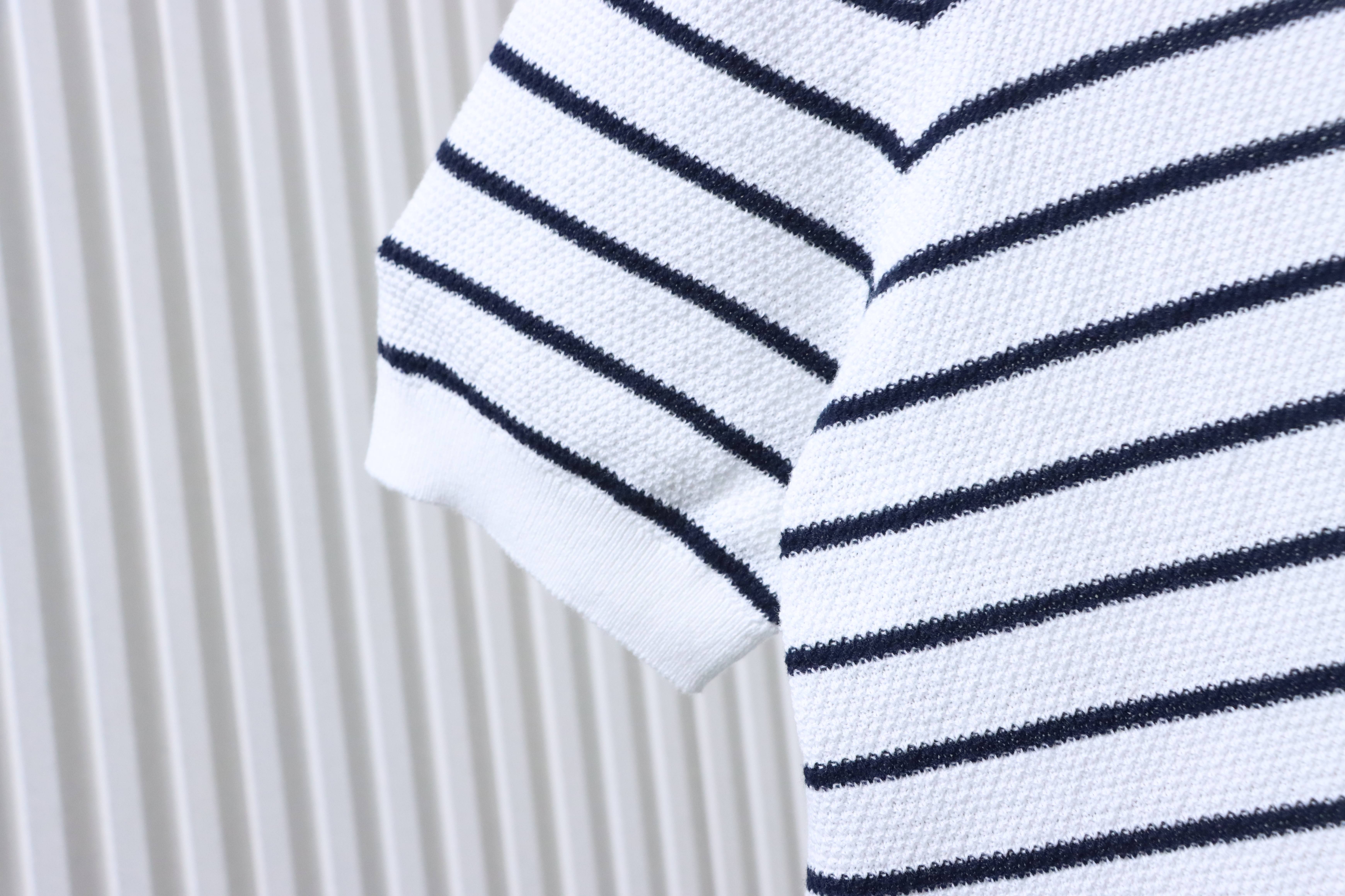 Ralph Lauren Pony Logo Striped Knit Polo Shirt Style 4