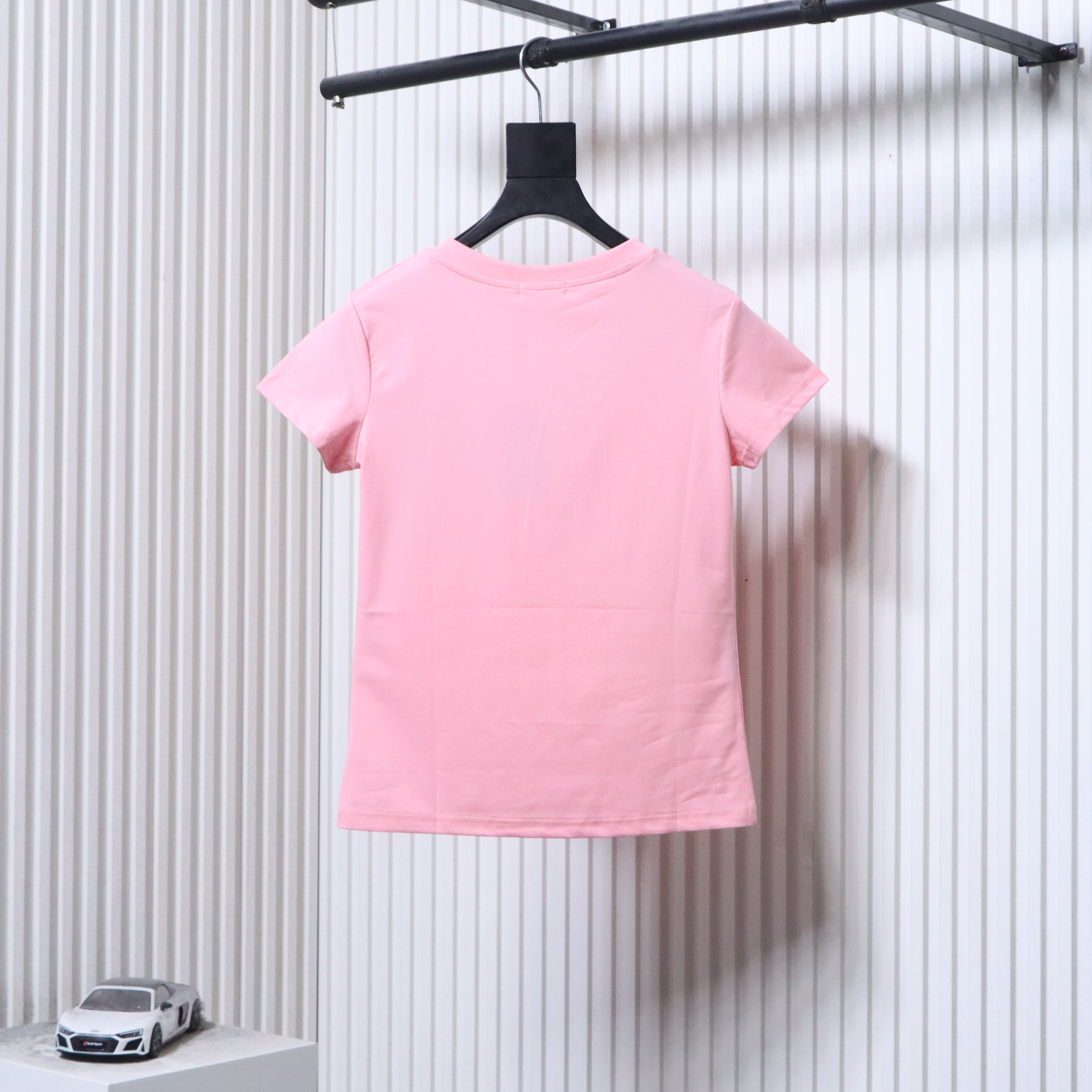 Ralph Lauren RL Pony Logo Embroidery Solid Color V-Neck T-Shirt Women Style 2