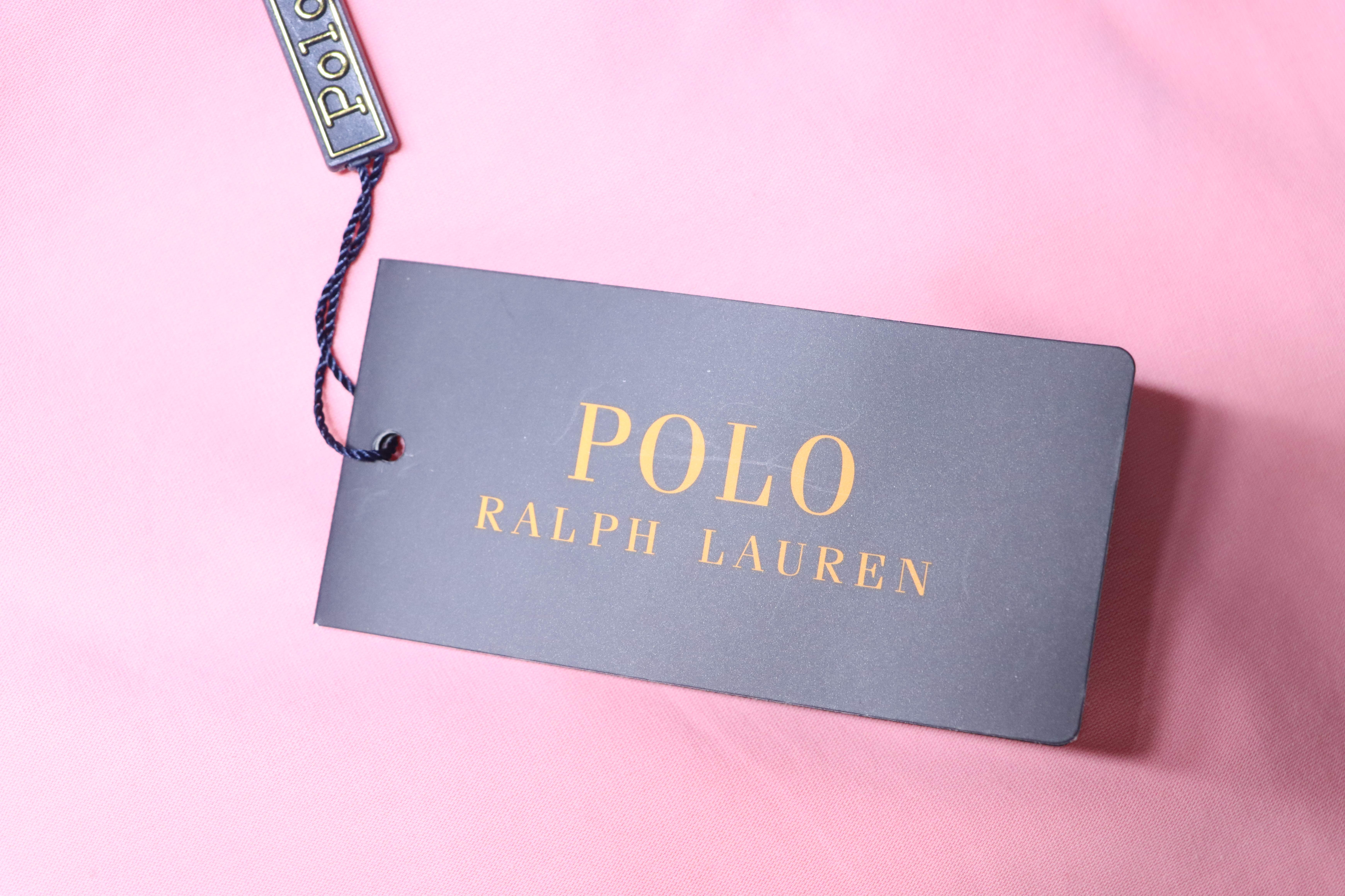 Ralph Lauren RL Pony Logo Embroidery Solid Color V-Neck T-Shirt Women Style 2