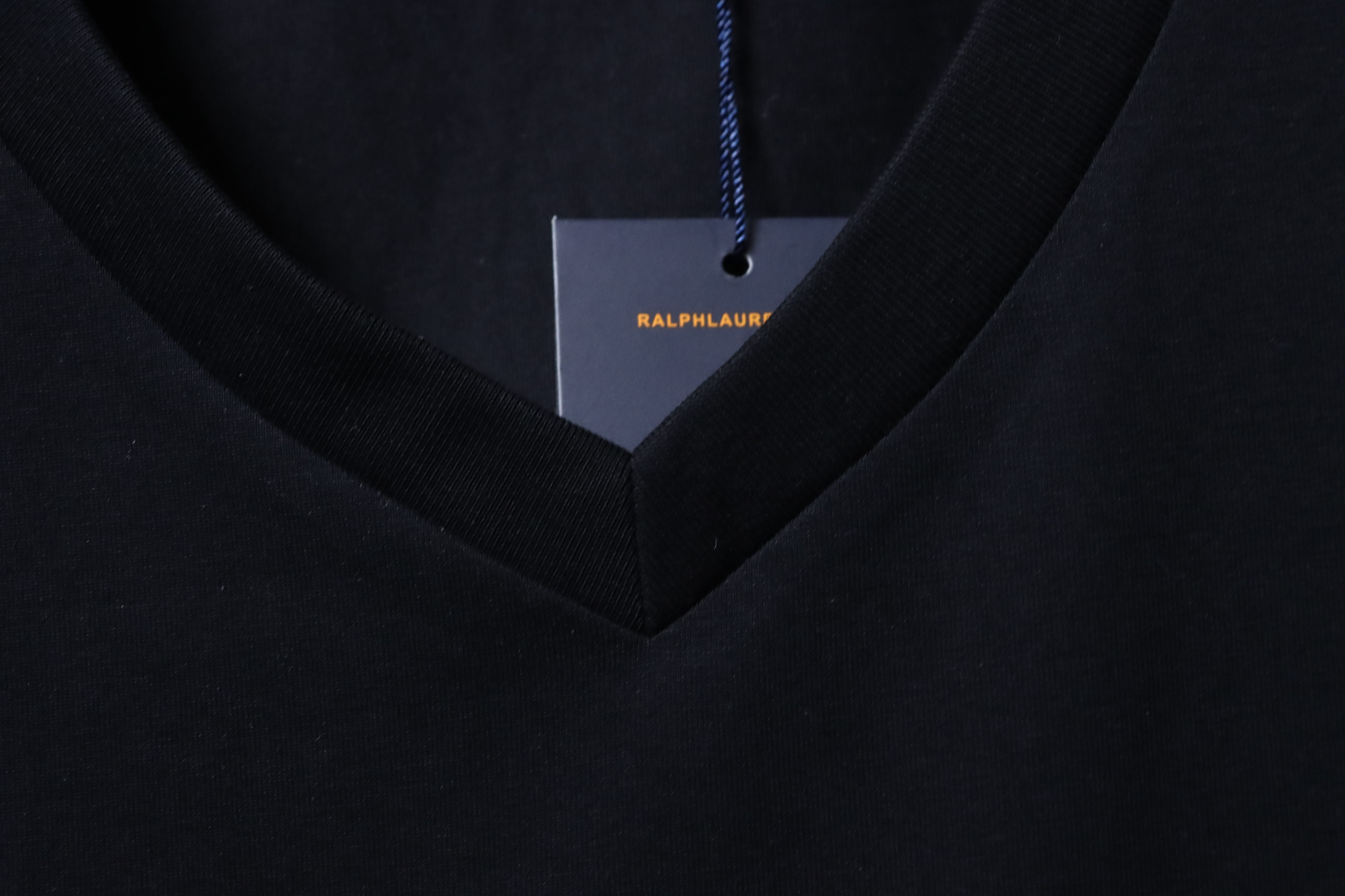 Ralph Lauren RL Pony Logo Embroidery Solid Color V-Neck T-Shirt Women Style 7