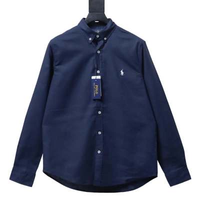 Ralph Lauren Small Logo Embroidery Horse Logo Linen Long Sleeve Shirt Style 1 02