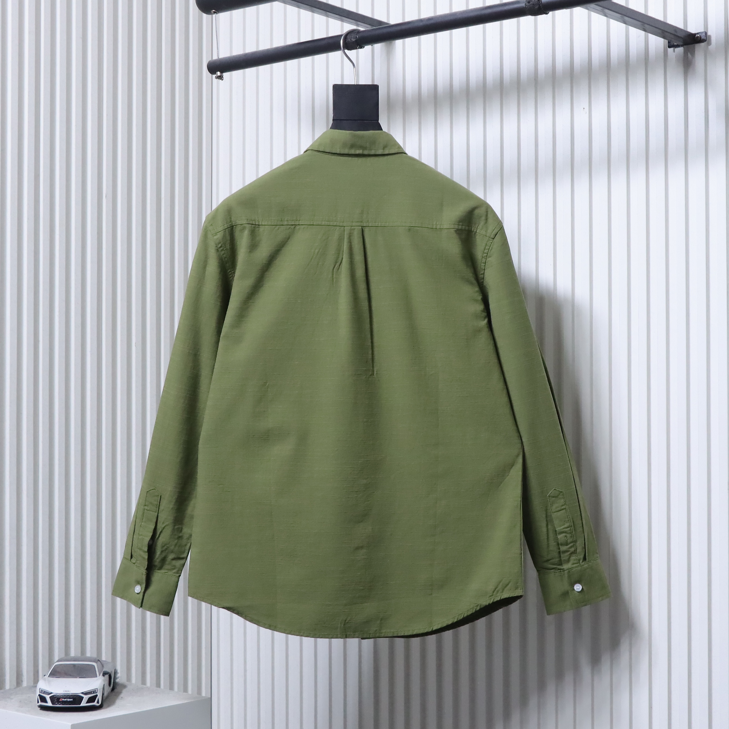 Ralph Lauren Small Logo Horse Logo Embroidery Linen Long Sleeve Shirt Style 1