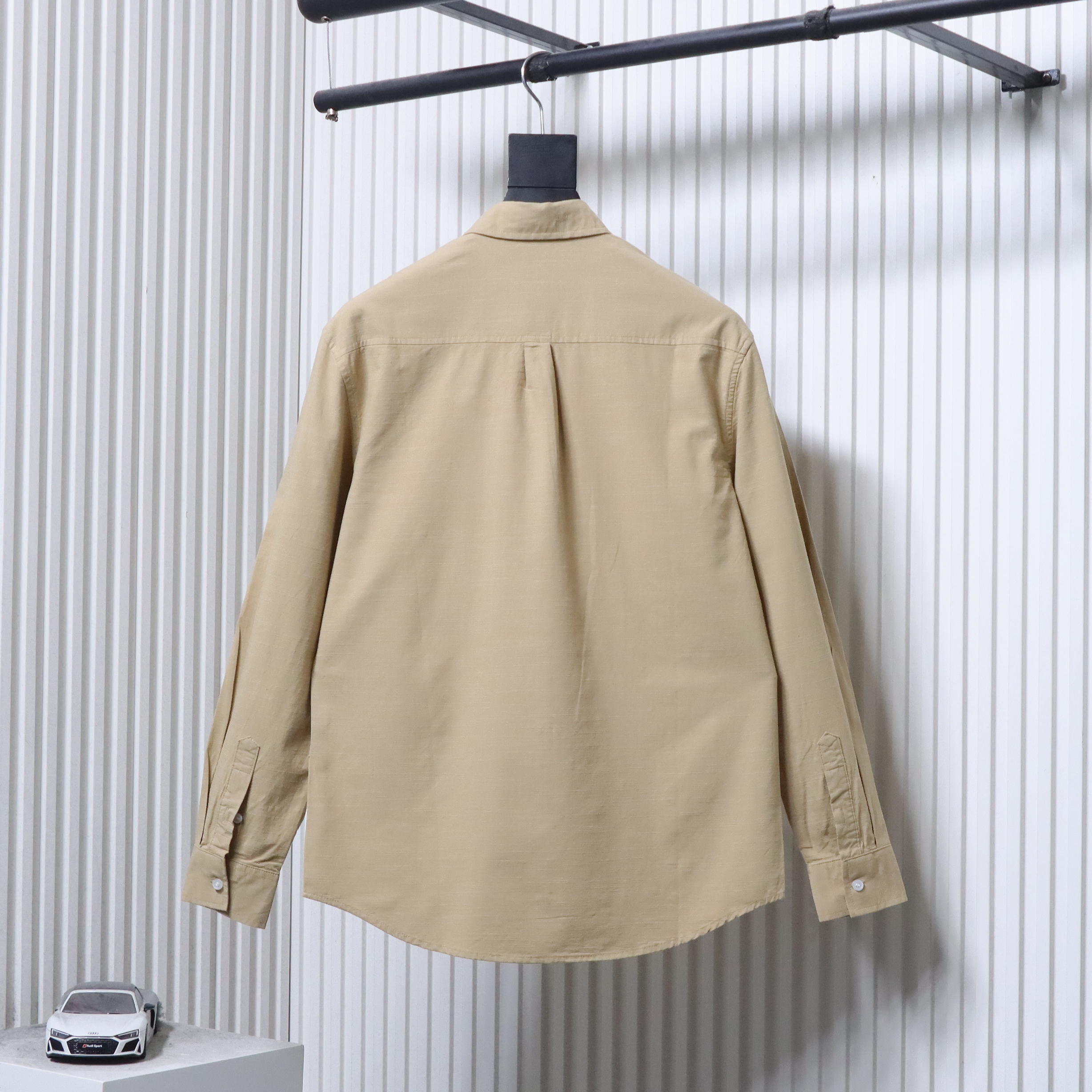 Ralph Lauren Small Logo Horse Logo Embroidery Linen Long Sleeve Shirt Style 3