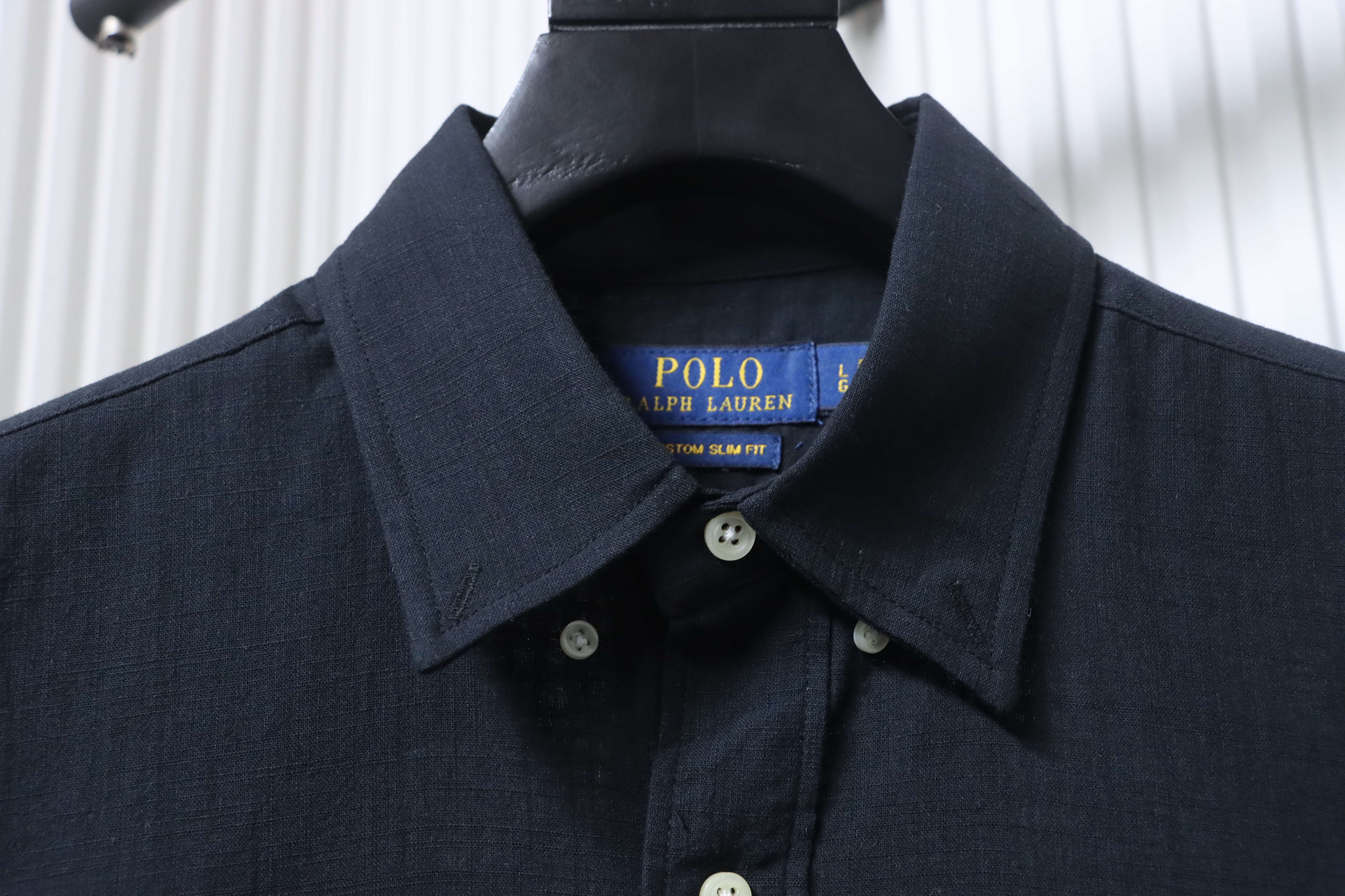 Ralph Lauren Small Logo Horse Logo Embroidery Linen Short Sleeve Shirt Style 3