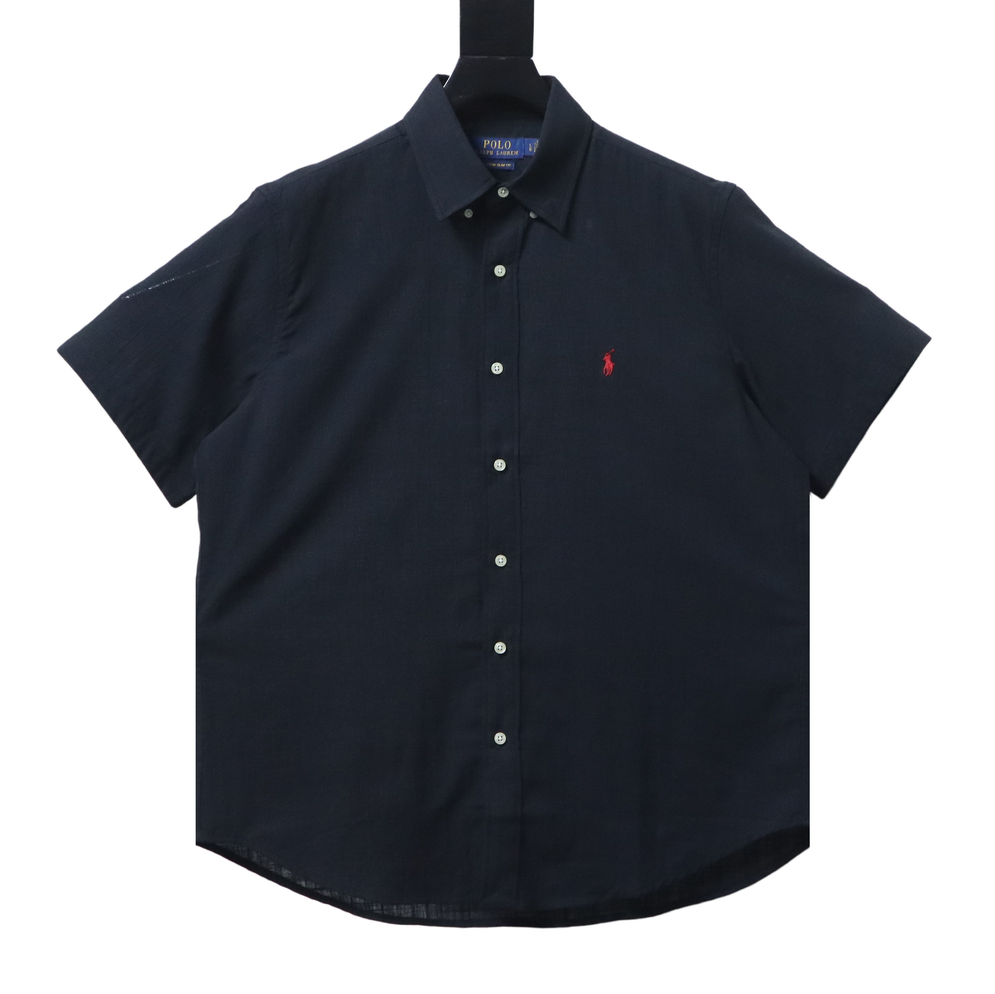 Ralph Lauren Small Logo Horse Logo Embroidery Linen Short Sleeve Shirt Style 3