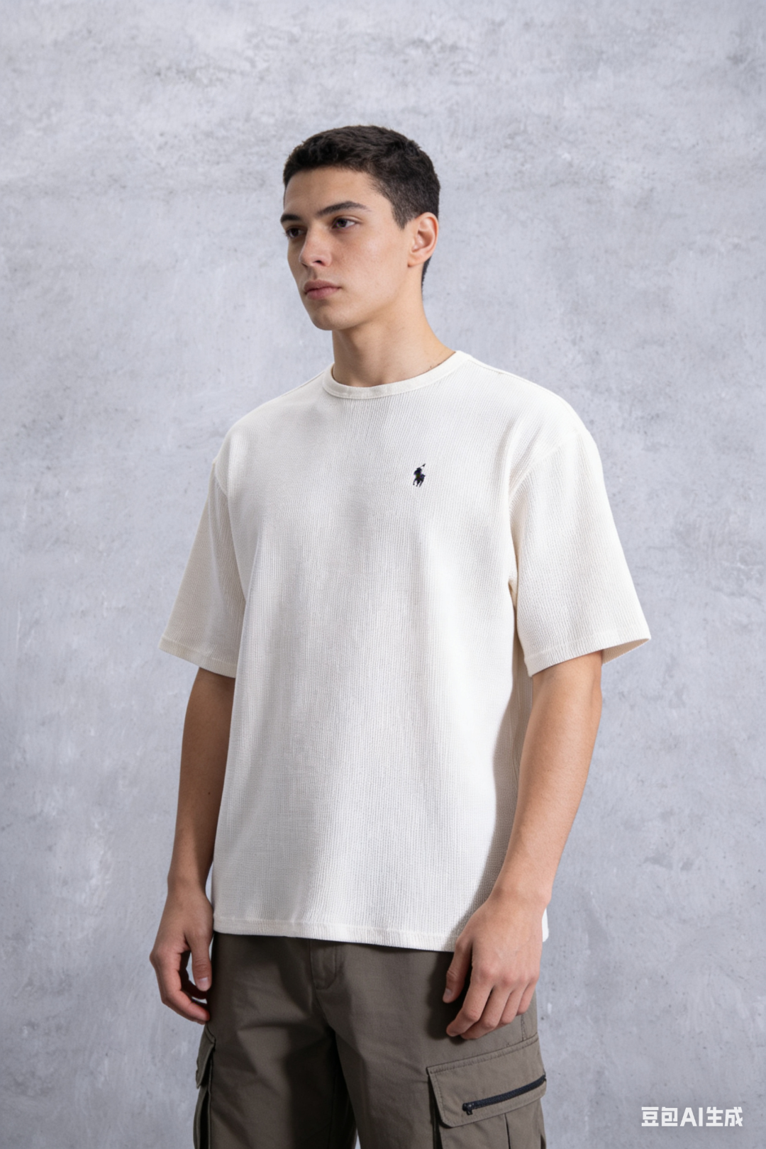 Ralph Lauren Small Logo Waffle Short Sleeve T-Shirt Style 4