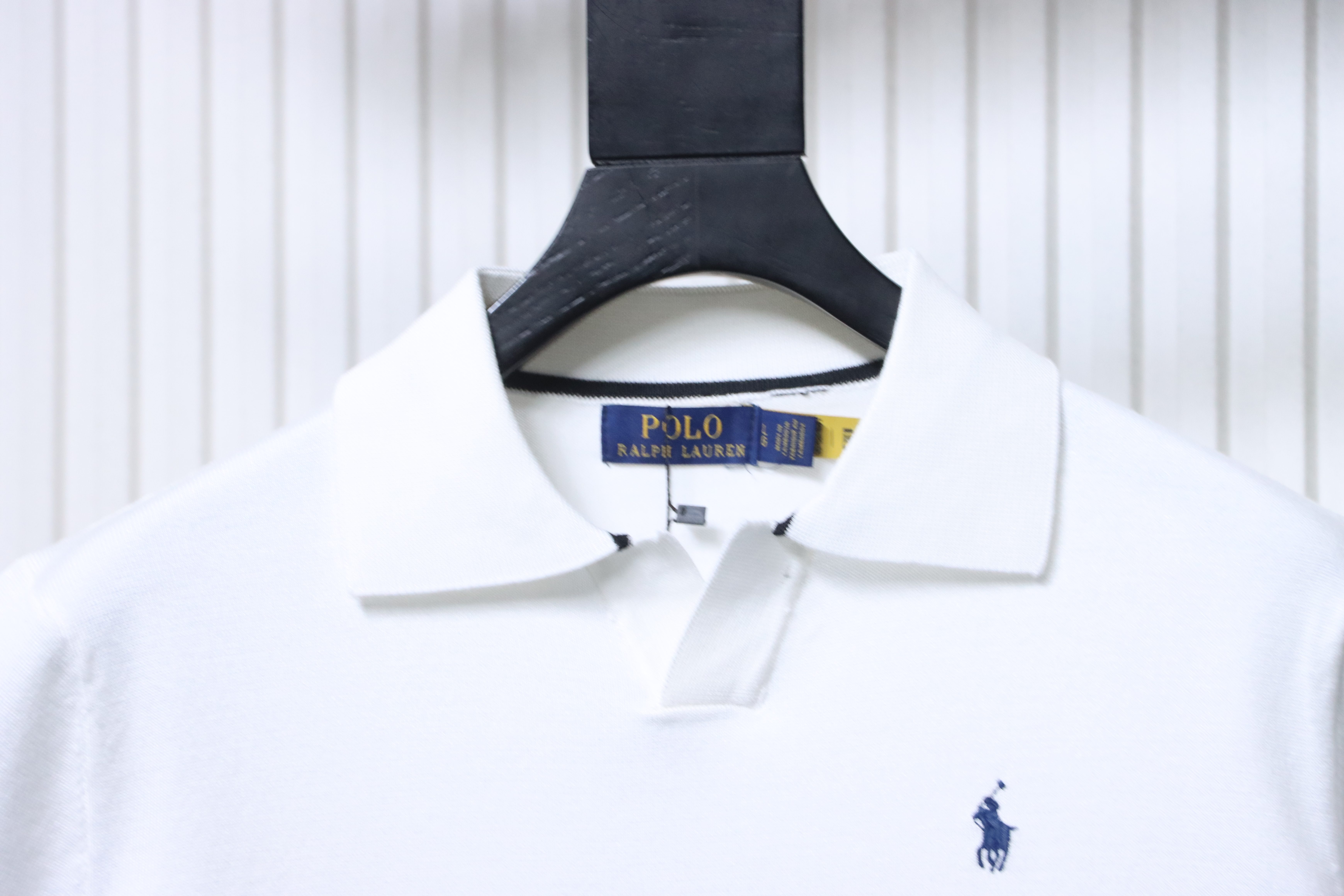 Ralph Lauren Striped Pony Logo Embroidery Small V-Neck Knit Short Sleeve Polo Shirt Style 1