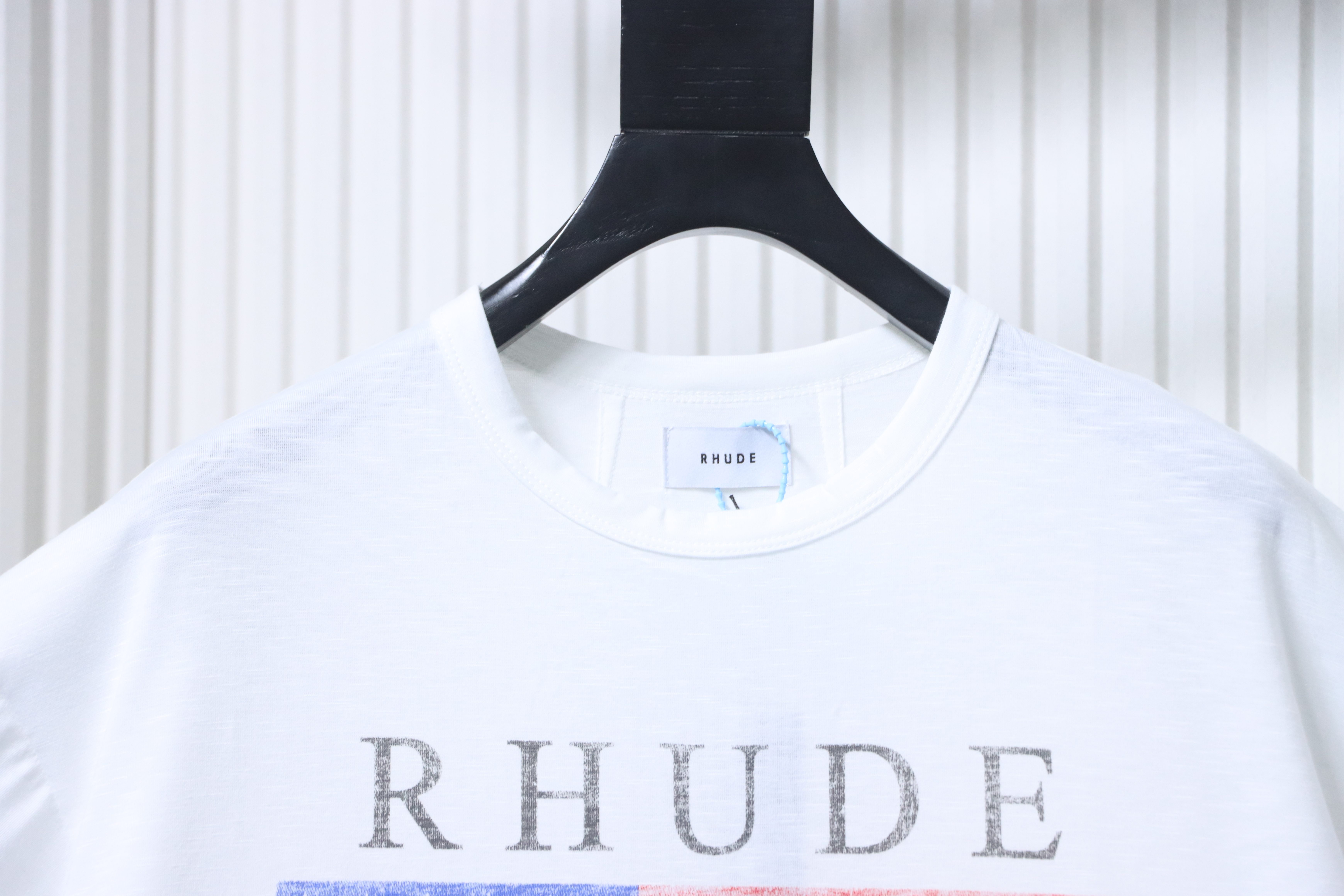 RHUDE Marlboro Vintage USA Flag Logo Print Short Sleeve T-Shirt
