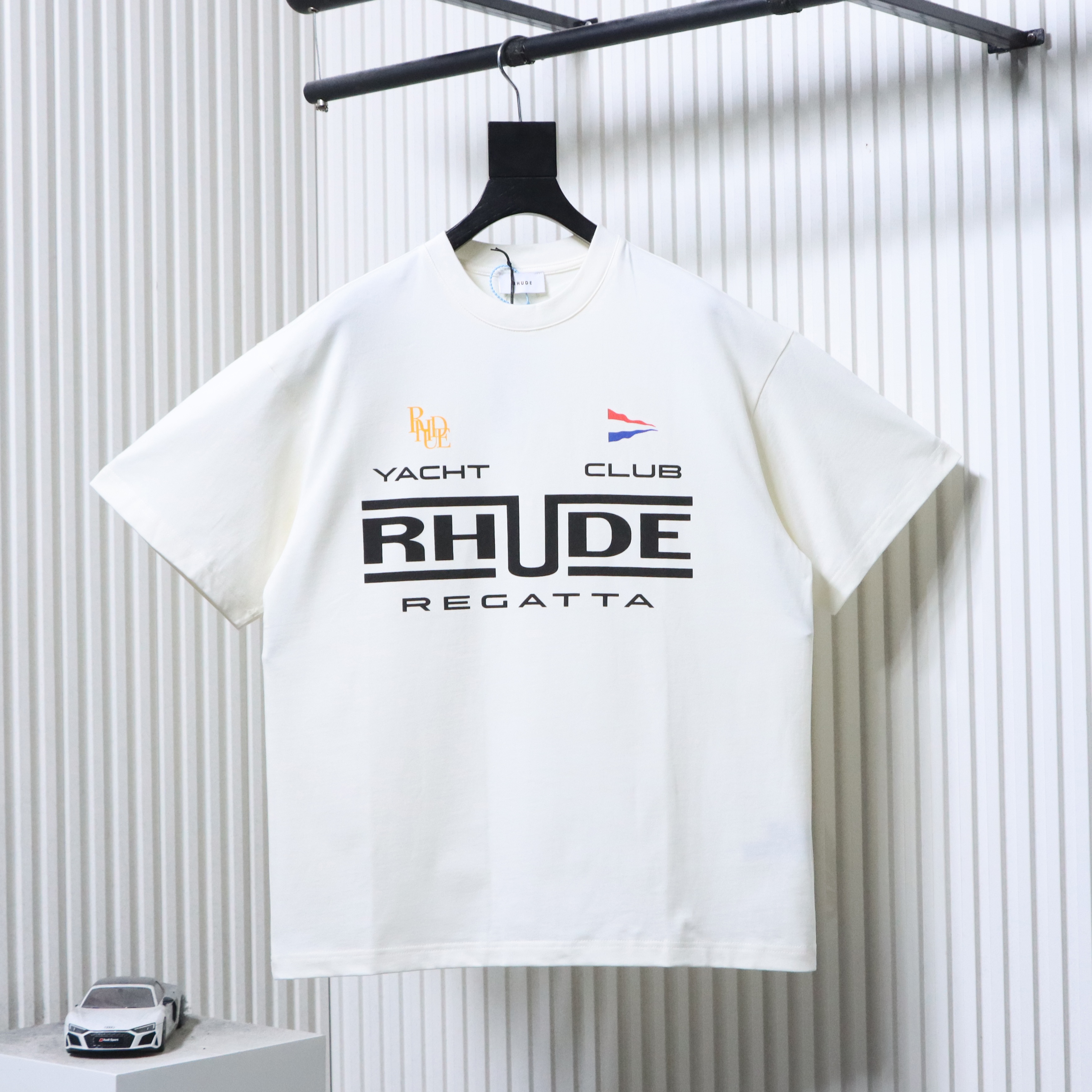 RHUDE Marlboro Yacht Club Badge Logo Short Sleeve T-Shirt