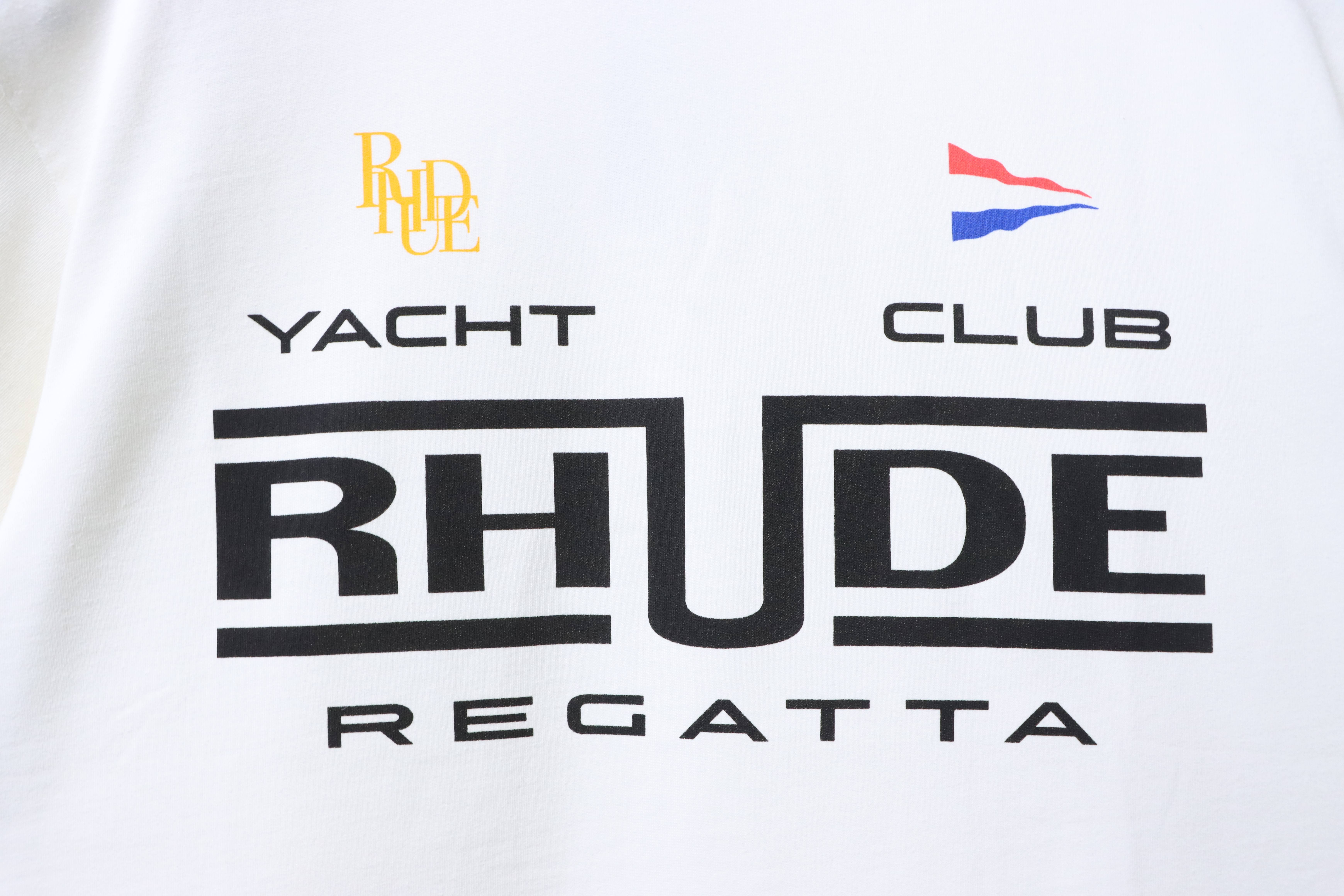 RHUDE Marlboro Yacht Club Badge Logo Short Sleeve T-Shirt
