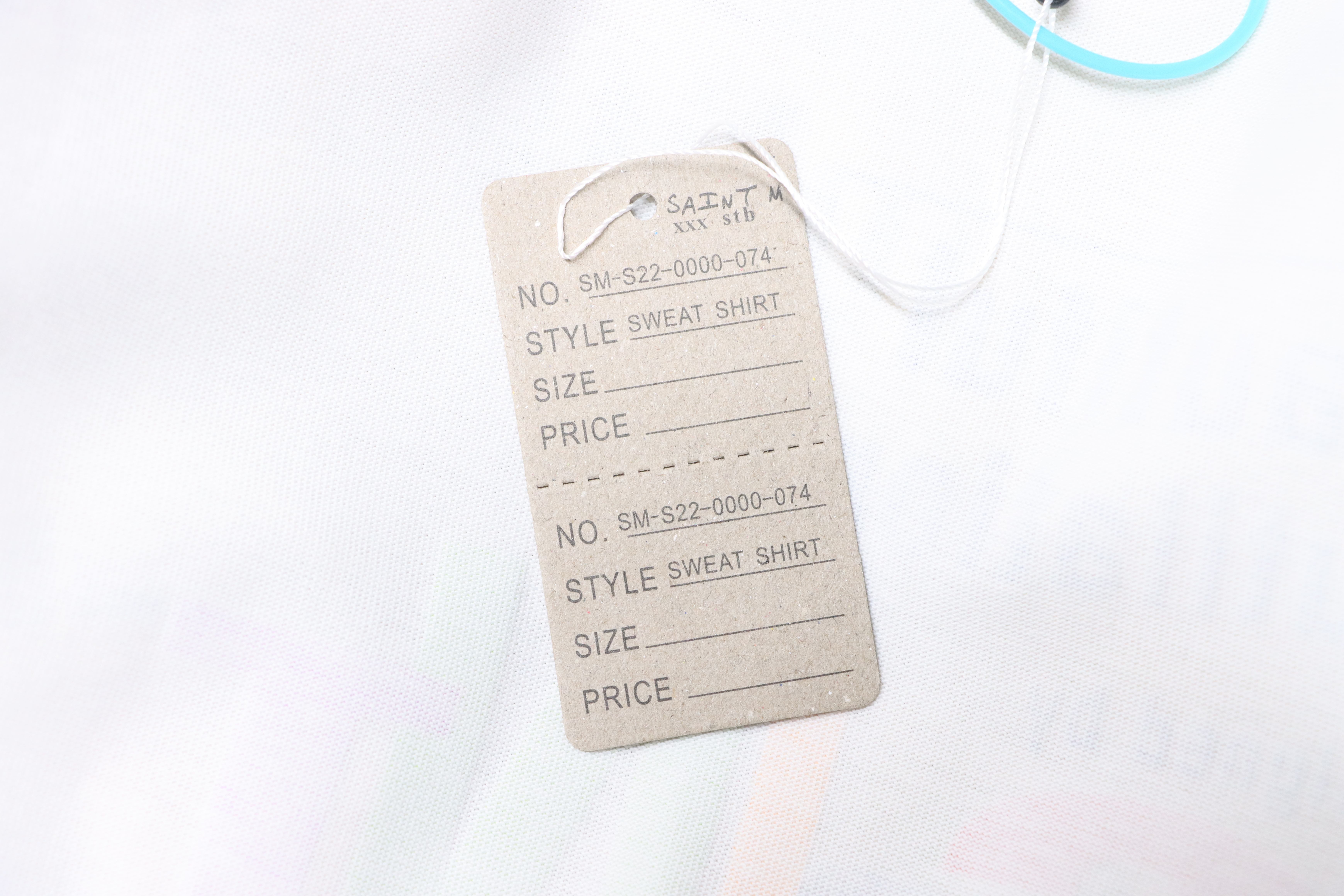 SAINT Color Letter Cotton Long Sleeve T-Shirt