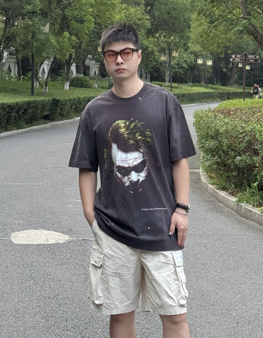 SAINT Joker Collaboration Distressed Short Sleeve T-Shirt