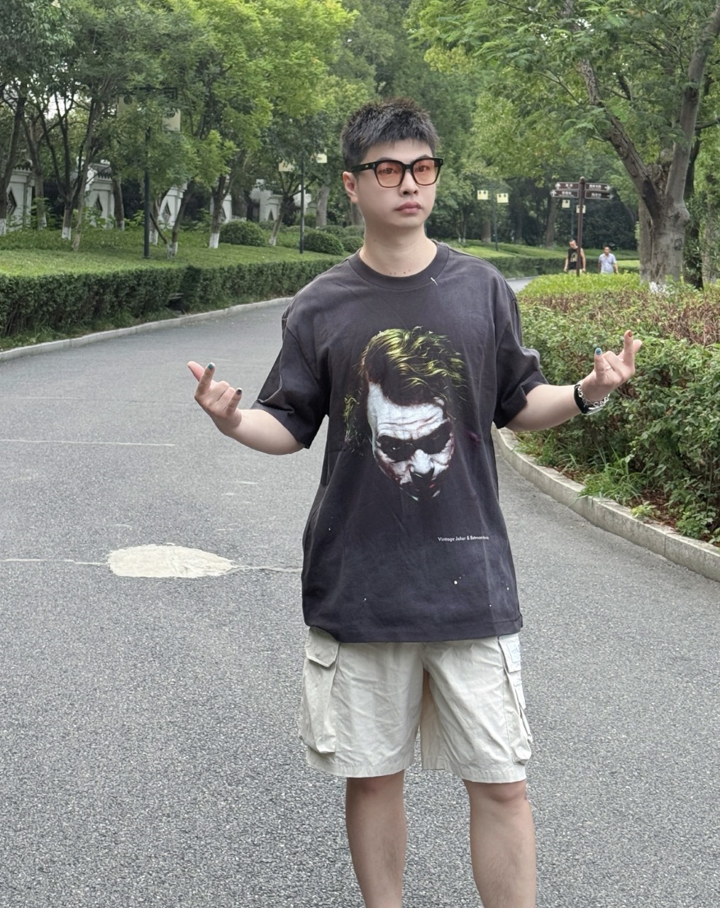 SAINT Joker Collaboration Distressed Short Sleeve T-Shirt
