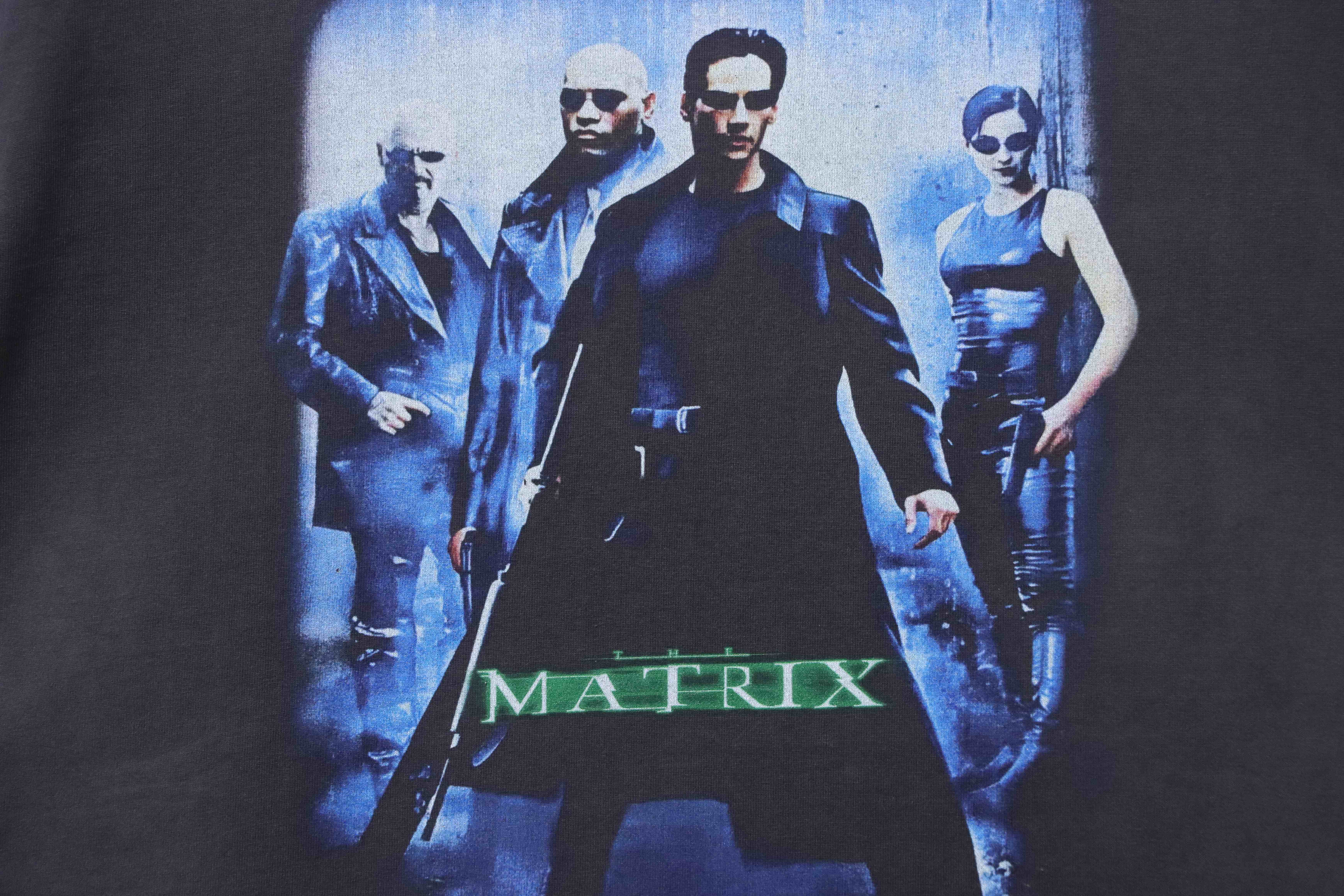 SAINT Matrix Distressed Cotton Short Sleeve T-Shirt