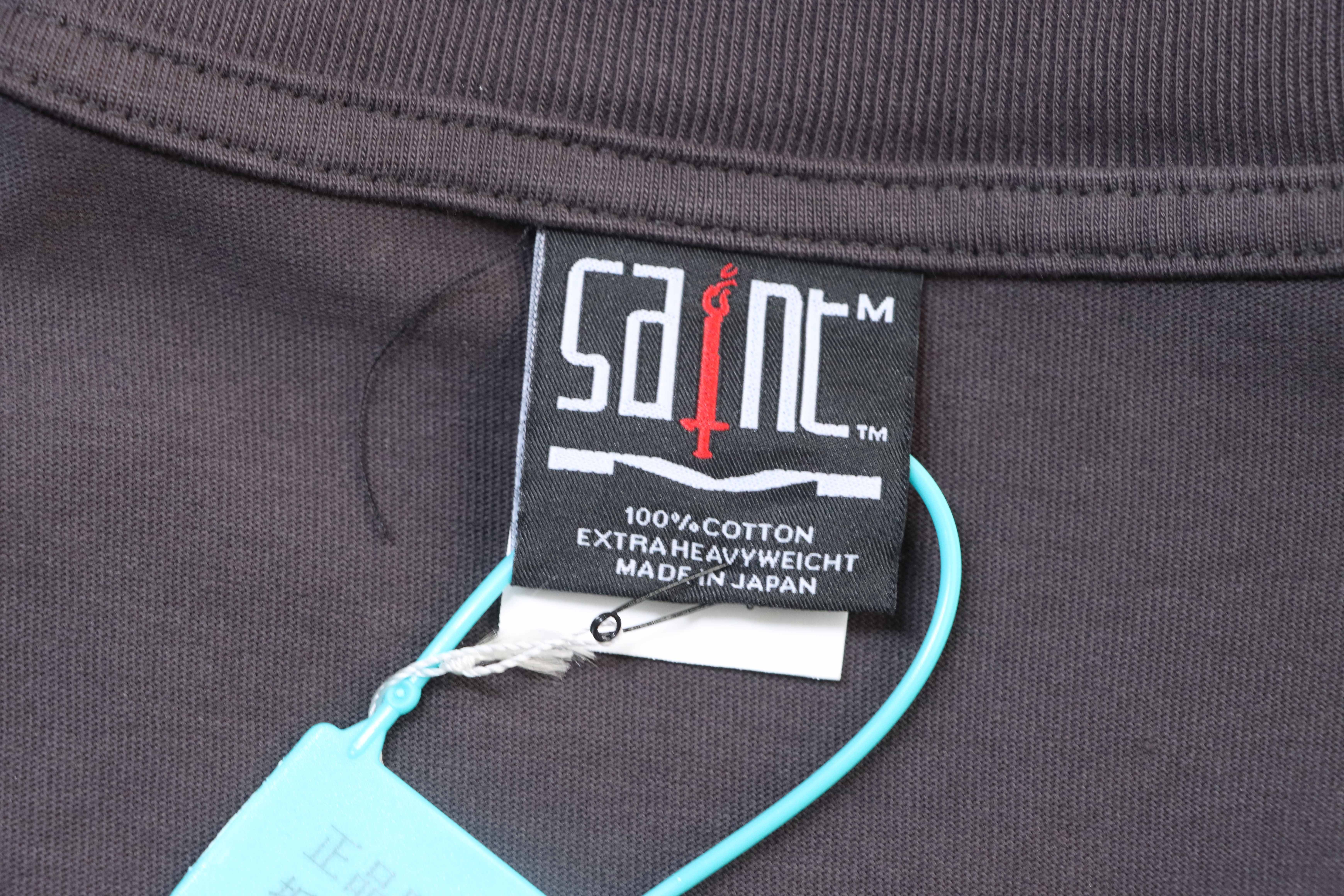 SAINT Matrix Distressed Cotton Short Sleeve T-Shirt