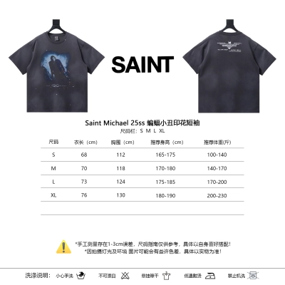 Saint Michael 25SS Batman Joker Print Short Sleeve T-Shirt 01