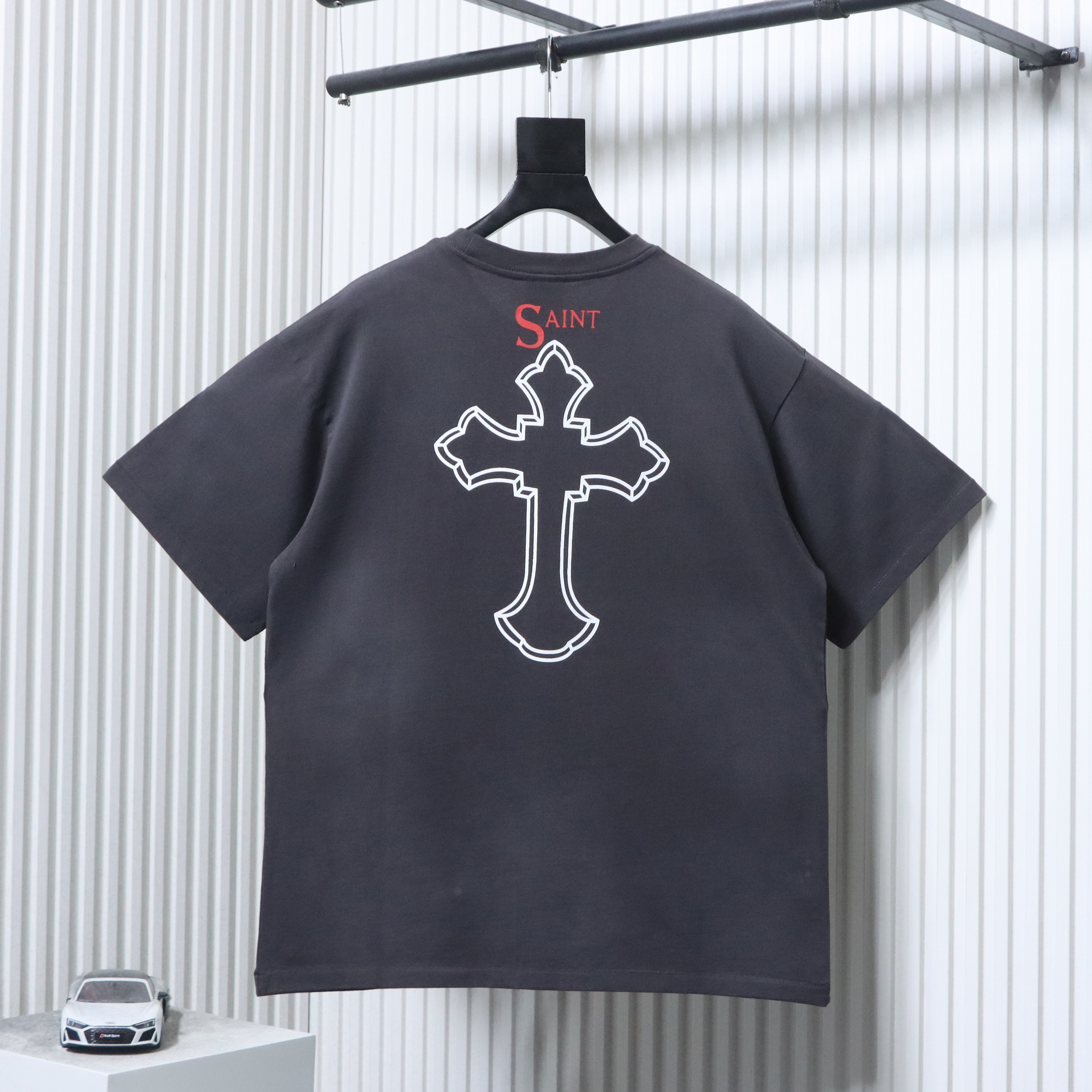 Saint Michael 2PAC Face Print Short Sleeve T-Shirt