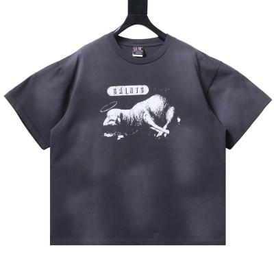 Saint Michael Casual Crewneck Cotton Short Sleeve T-Shirt 02
