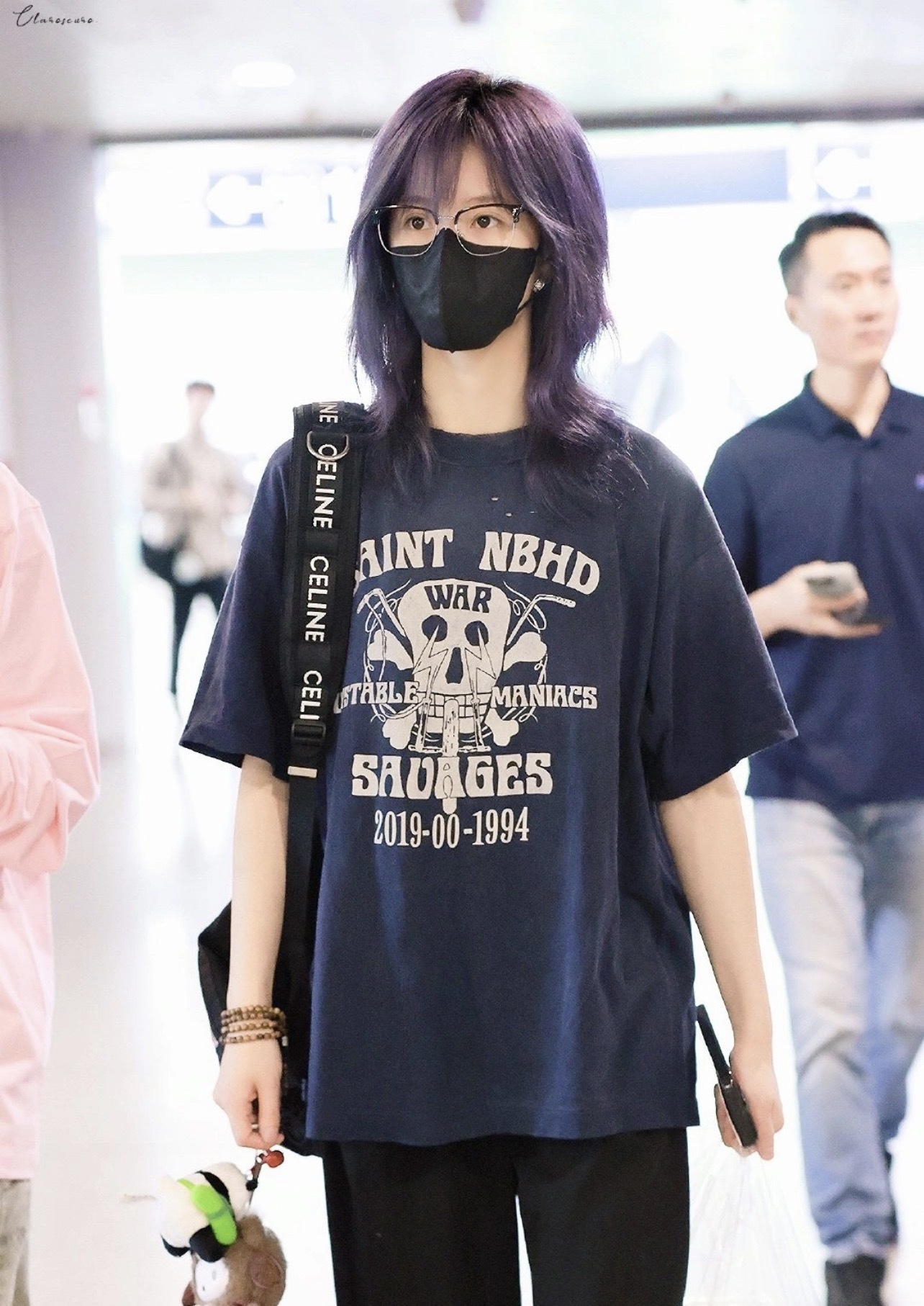 SAINT x NBHD Dark Distressed Short Sleeve T-Shirt
