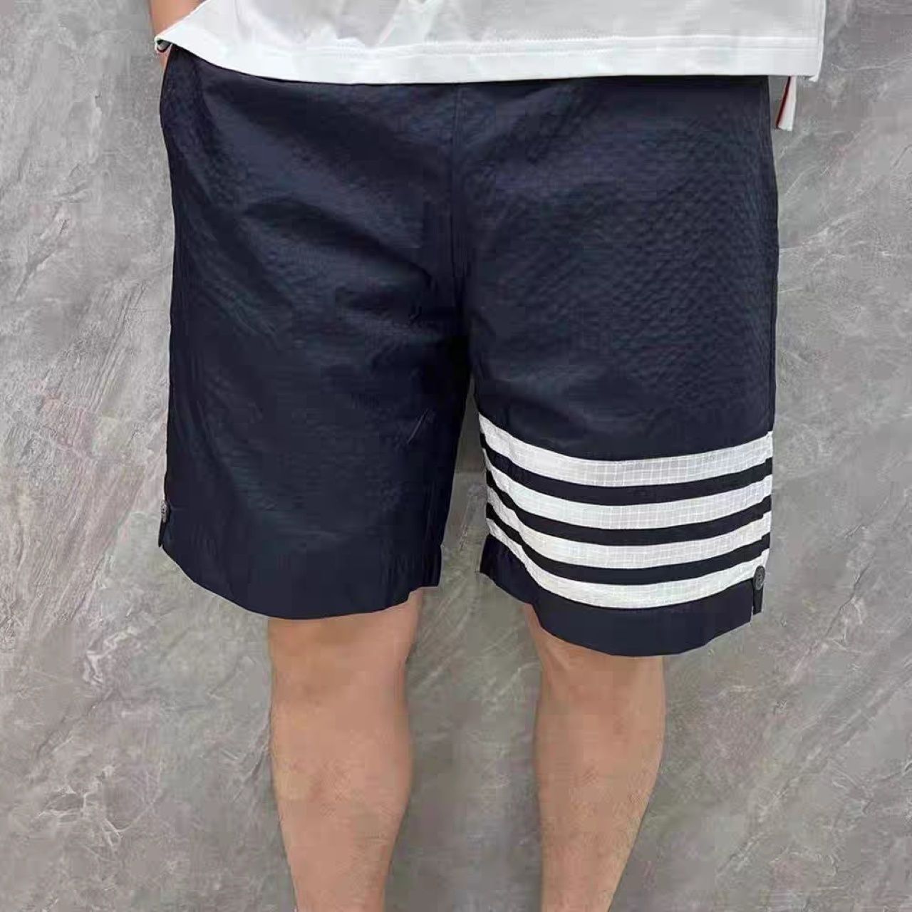 Thom Browne 25 SS Double-Layer Woven Four-Bar Sun Protection Shorts Style 1