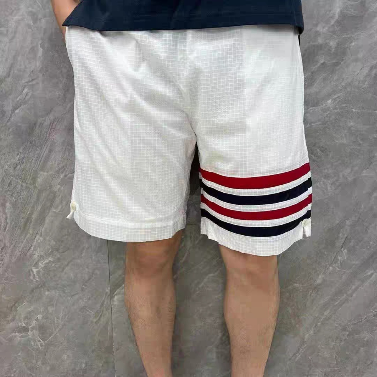 Thom Browne 25 SS Double-Layer Woven Four-Bar Sun Protection Shorts Style 2