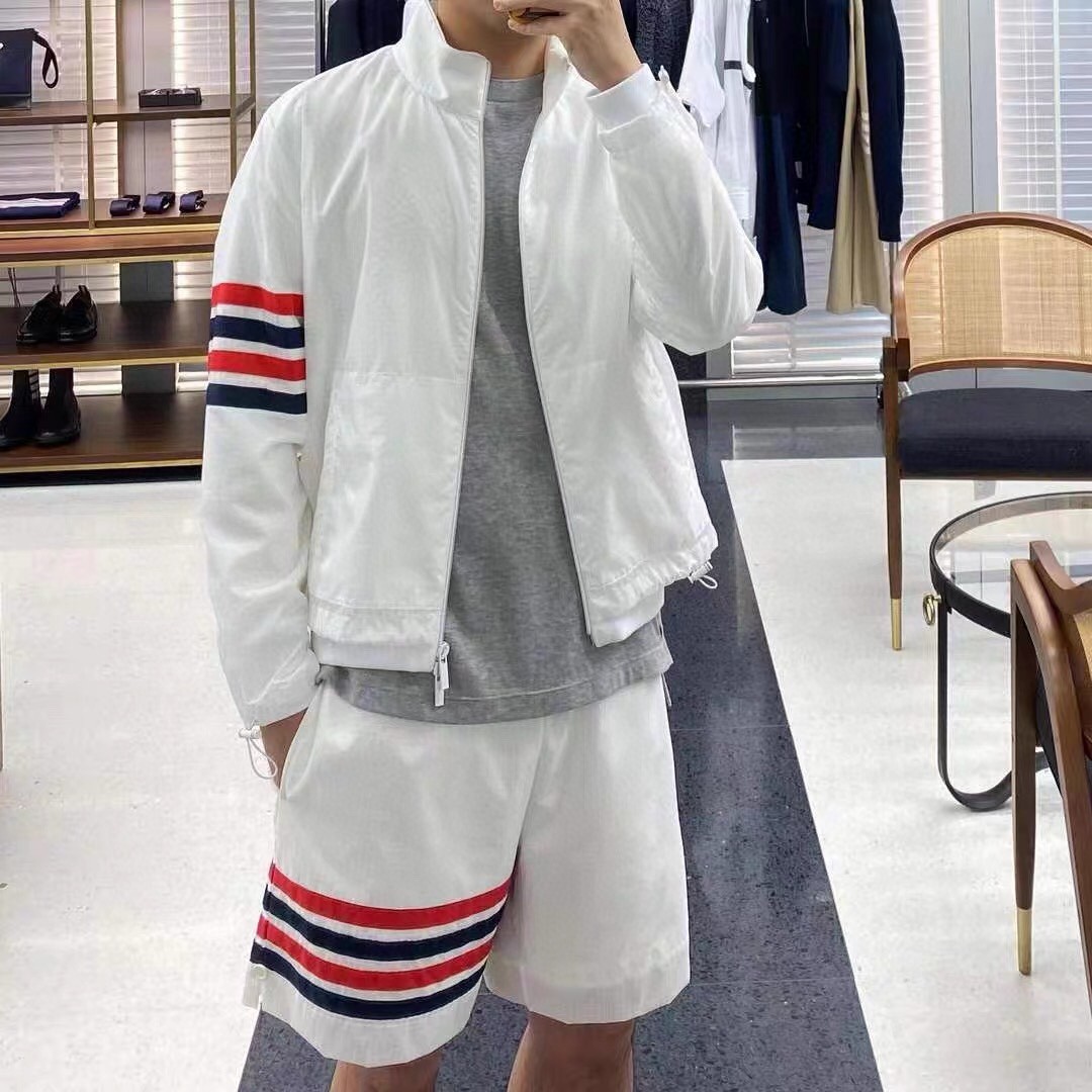 Thom Browne 25 SS Double-Layer Woven Four-Bar Sun Protection Shorts Style 2