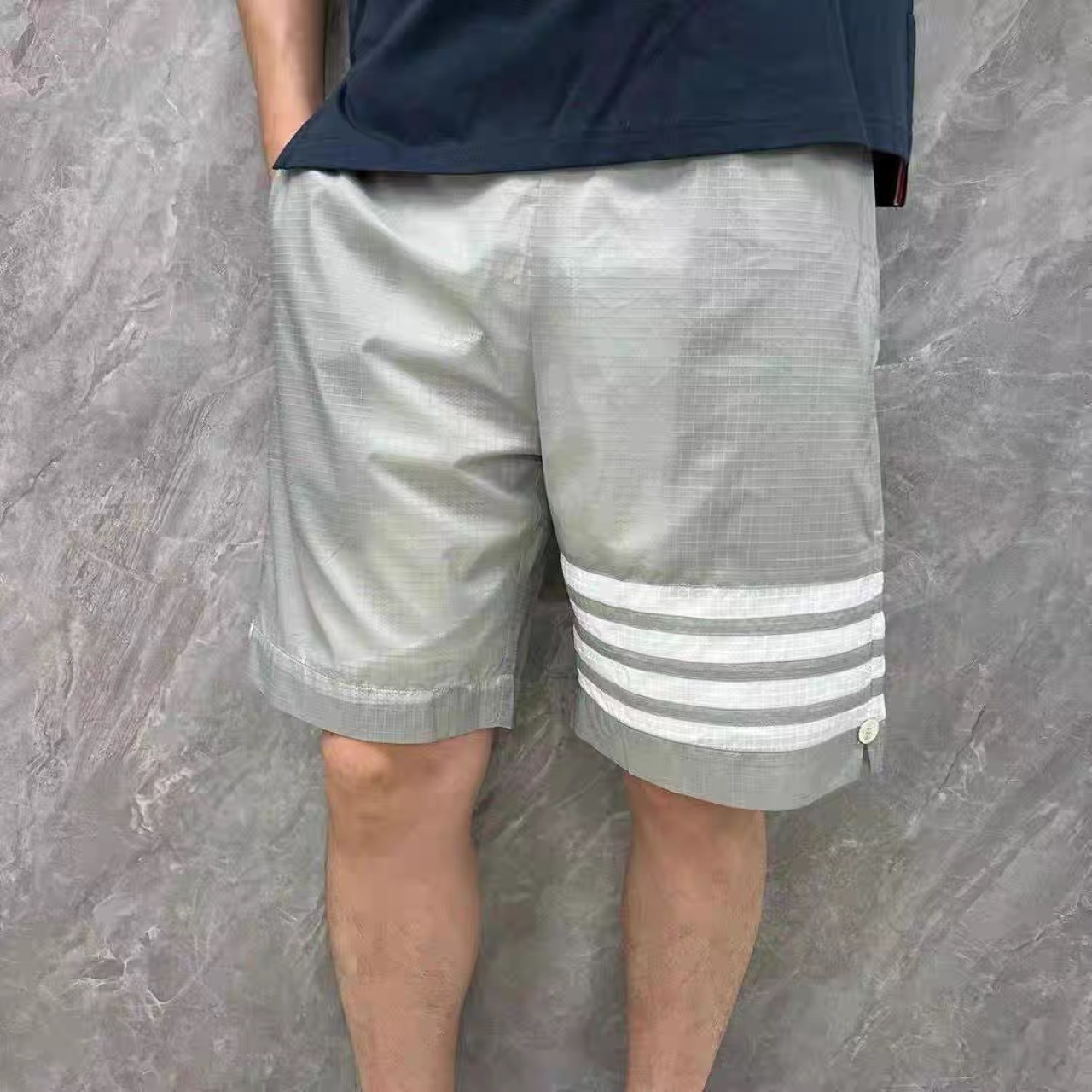 Thom Browne 25 SS Double-Layer Woven Four-Bar Sun Protection Shorts Style 3