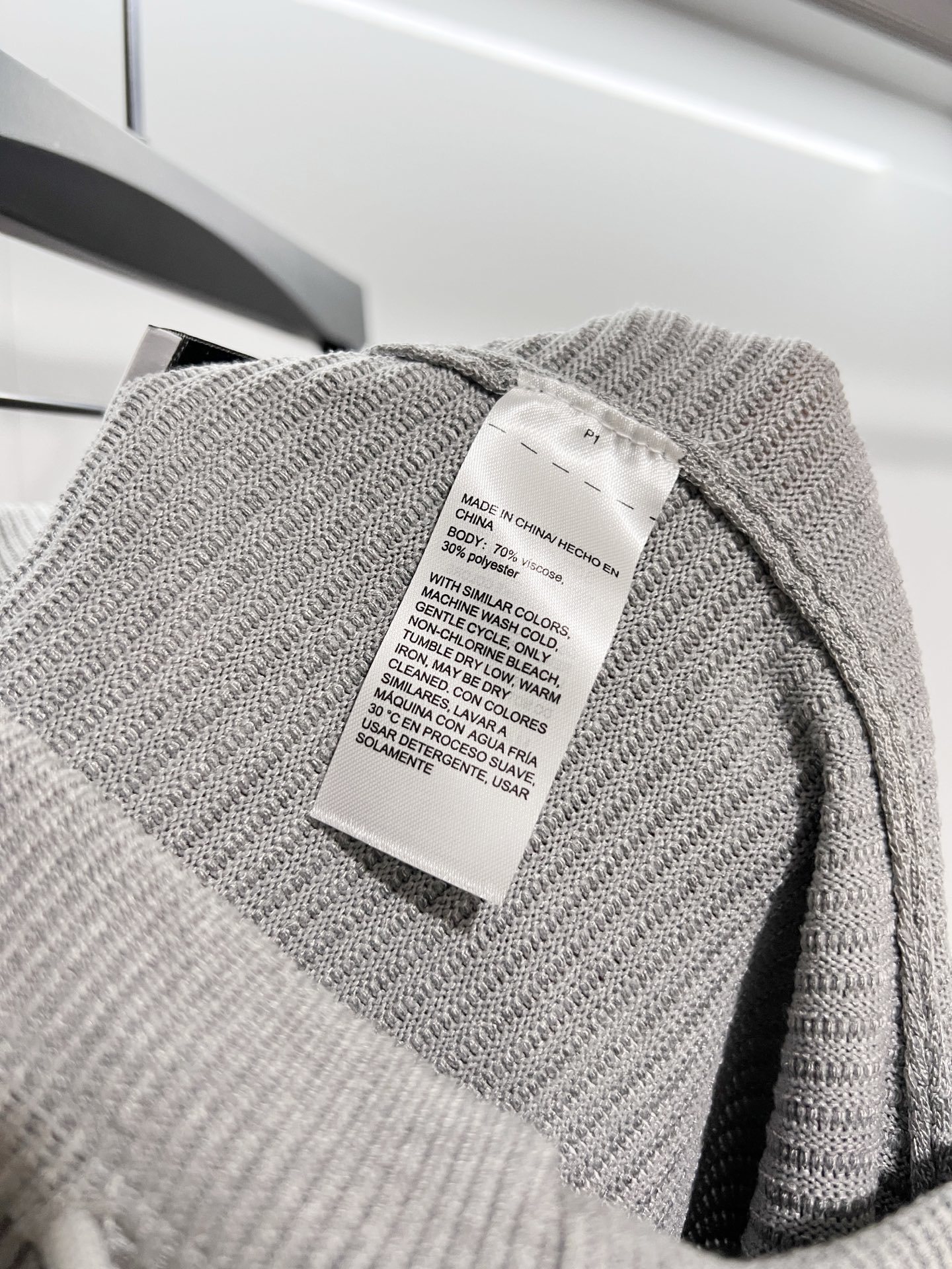 Thom Browne Color : Gray White Size :M-2XL Clothing
